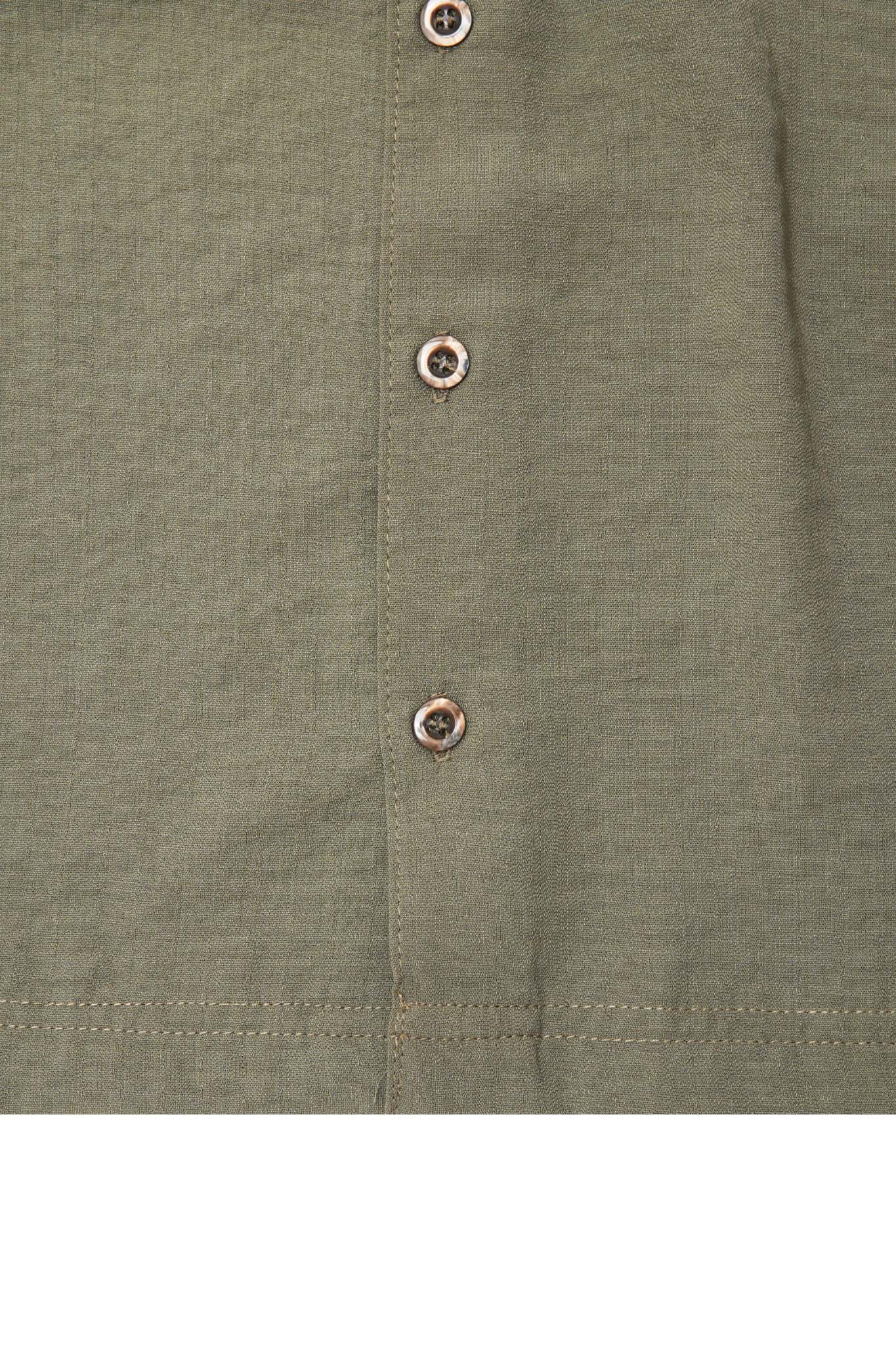 MANDARIN S/S SHIRT IN SAGE