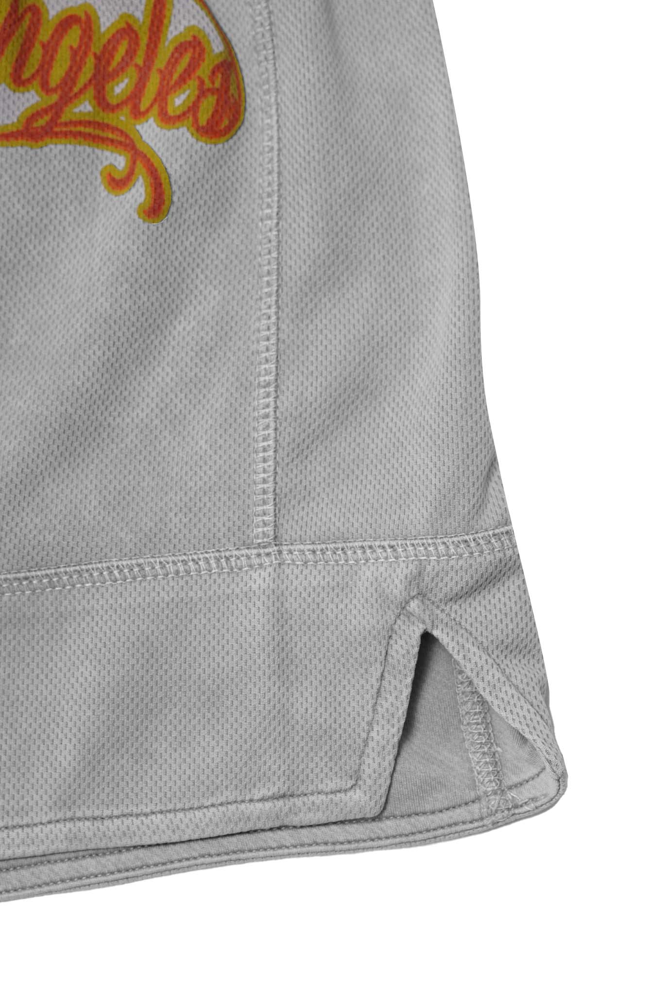 "BURNING STALLION" KNUCKLEHEAD MESH SHORTS V2 IN CEMENT