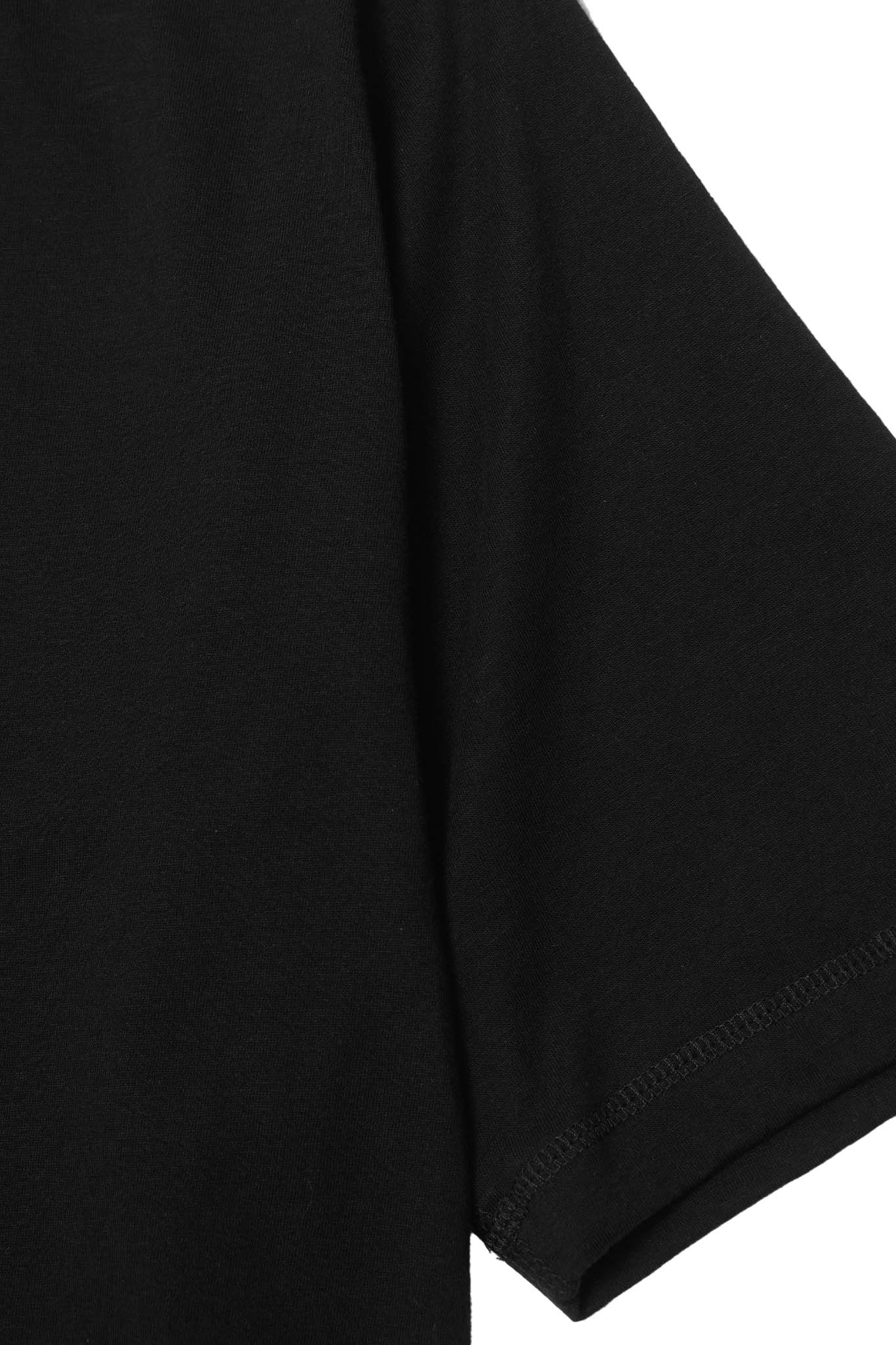 MILITIA MOCK NECK LITE TEE IN ANTHRACITE