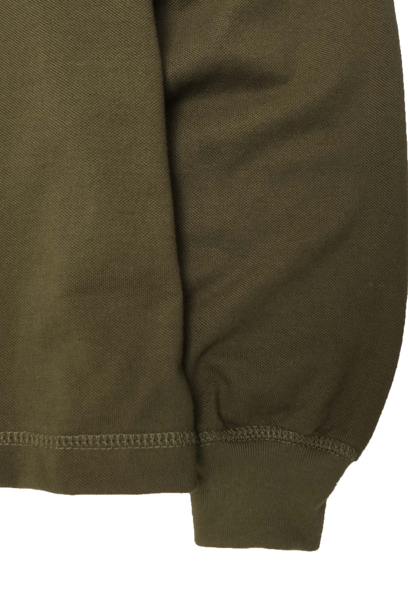 "CLUB" L/S POLO SHIRT IN OLIVE