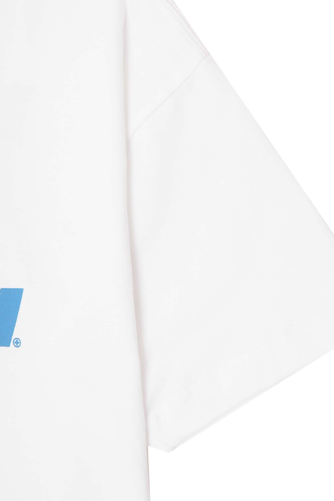 "OUTDOOR EXPLORATION" TEE IN COBALT BLUE