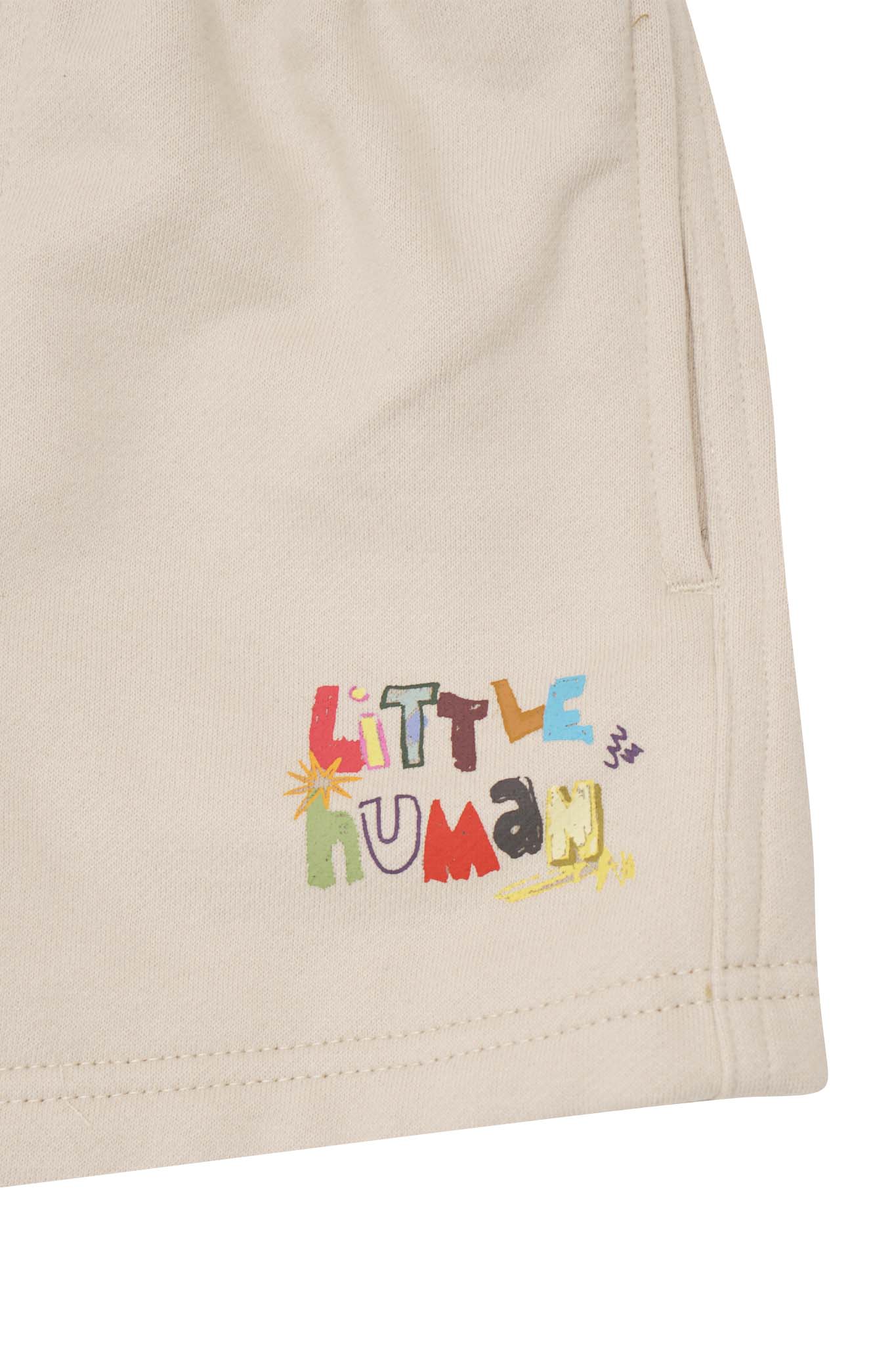 "CRAYONS" LITTLE HUMAN™ SWEATSHORTS IN OAT