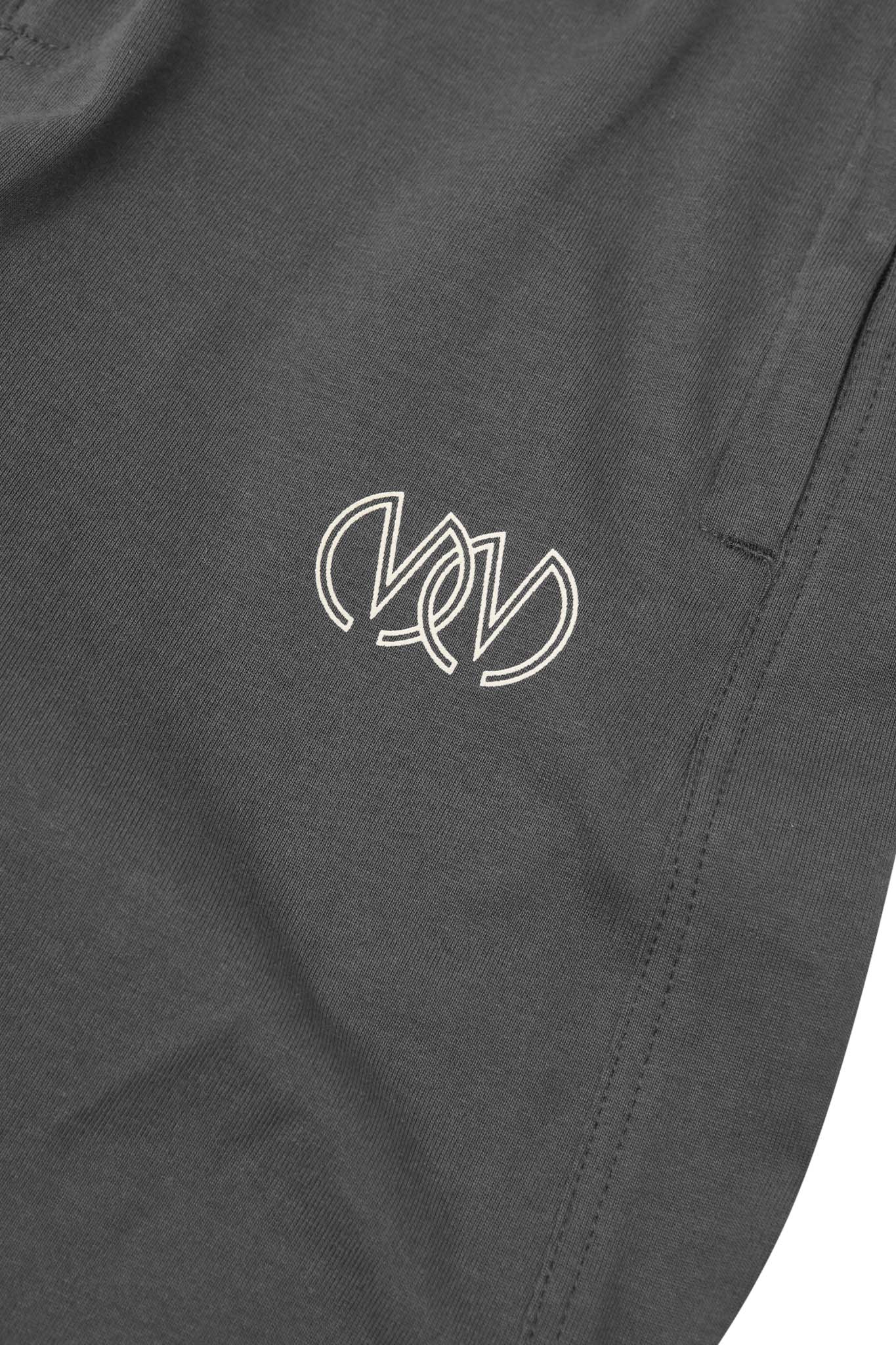 "TWIN M'$" BOOTCUT PANTS IN CHARCOAL GREY