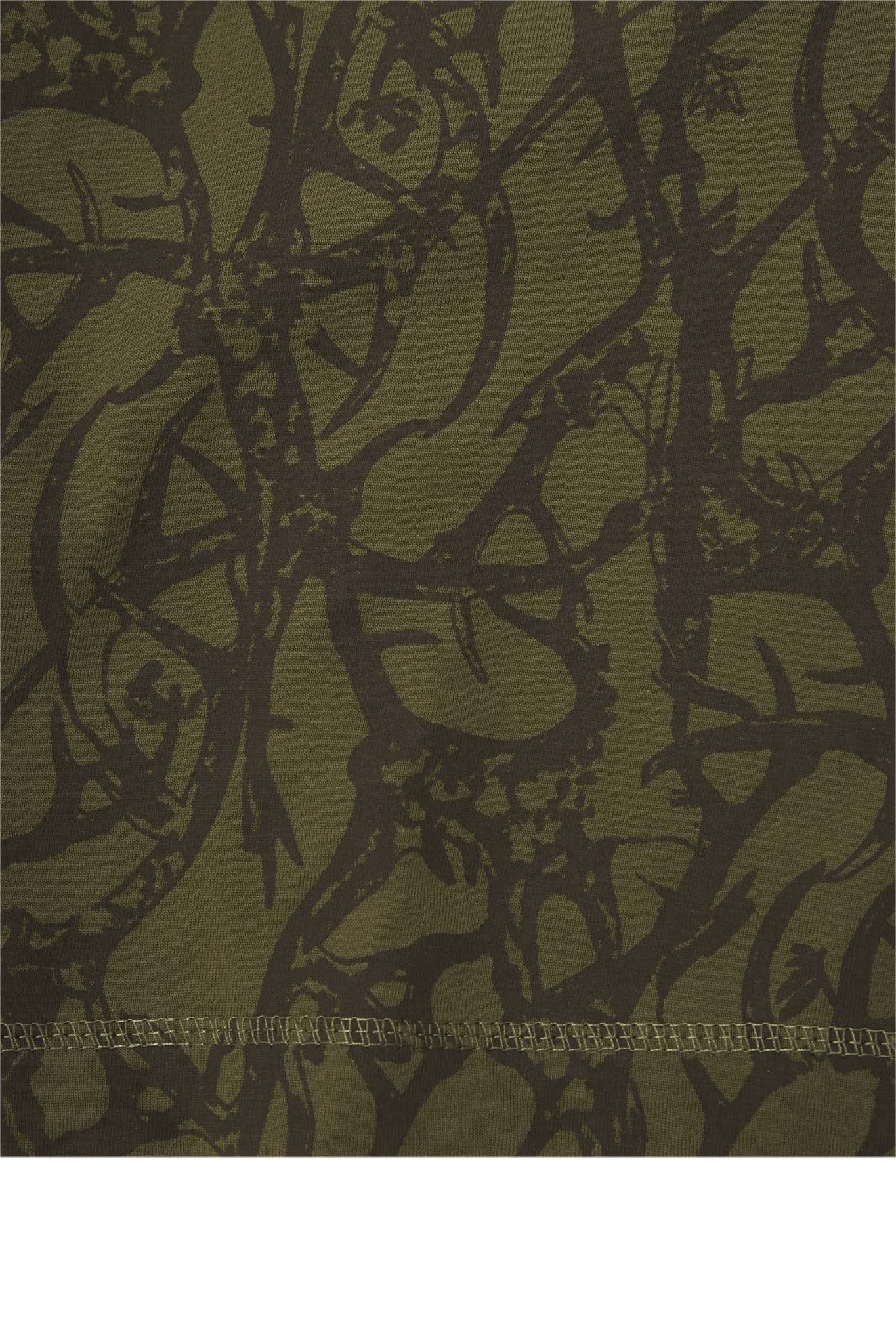 "VINES AND THORNS" BOX TEE IN OLIVE