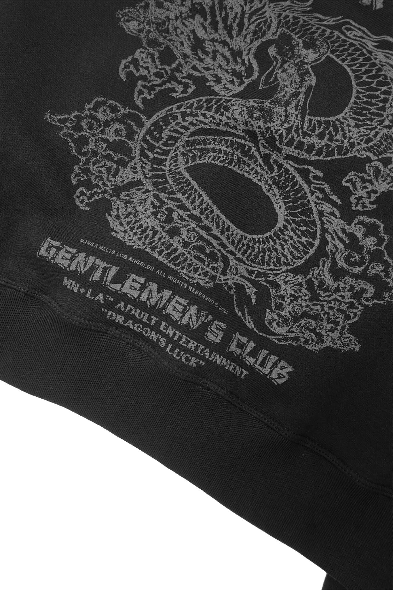 NAUGHTY N' NICE "DRAGON'S LUCK" HOODIE IN CAVIAR