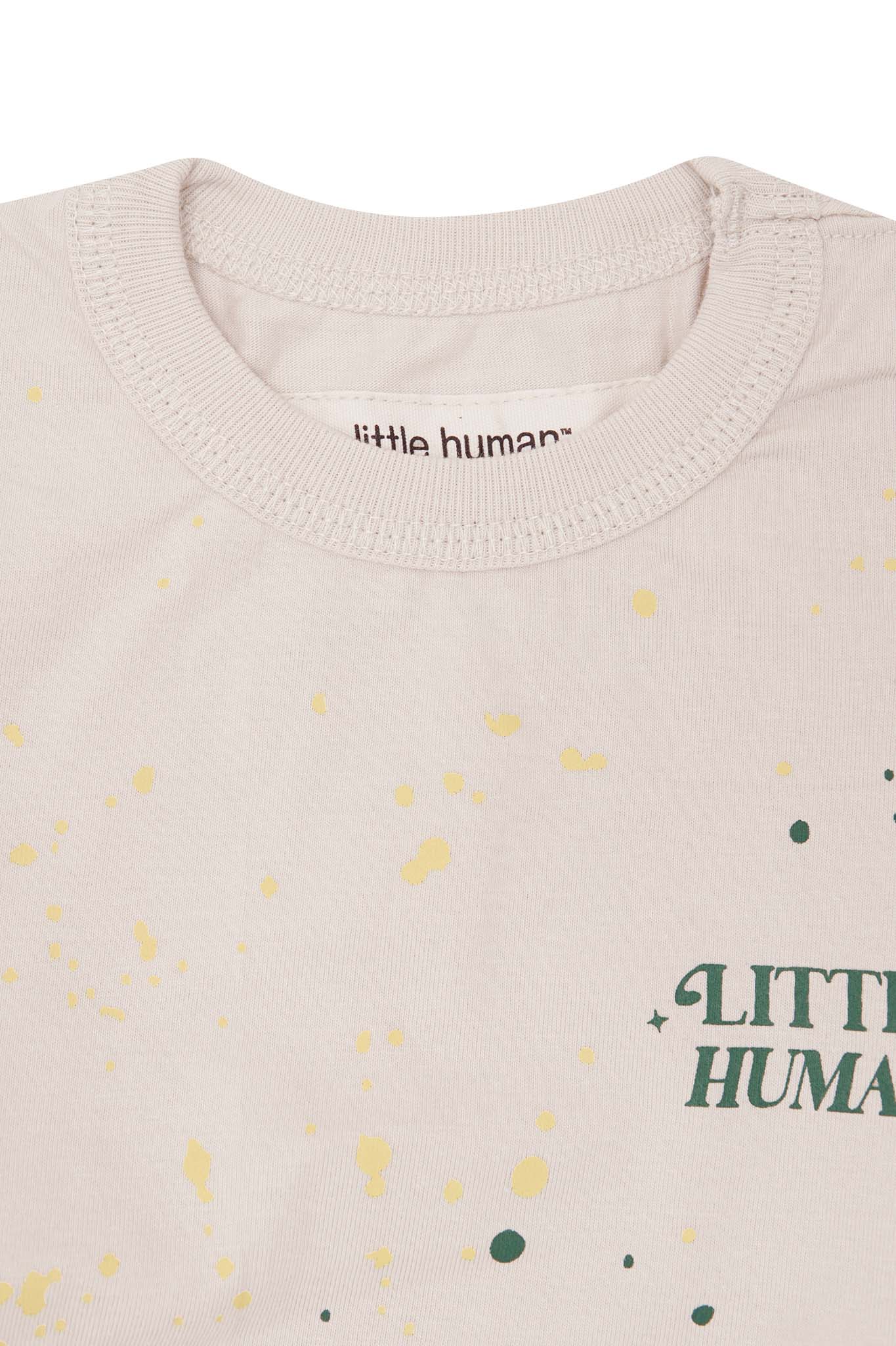 "PAINT SPLAT" LITTLE HUMAN™ TEE IN OAT
