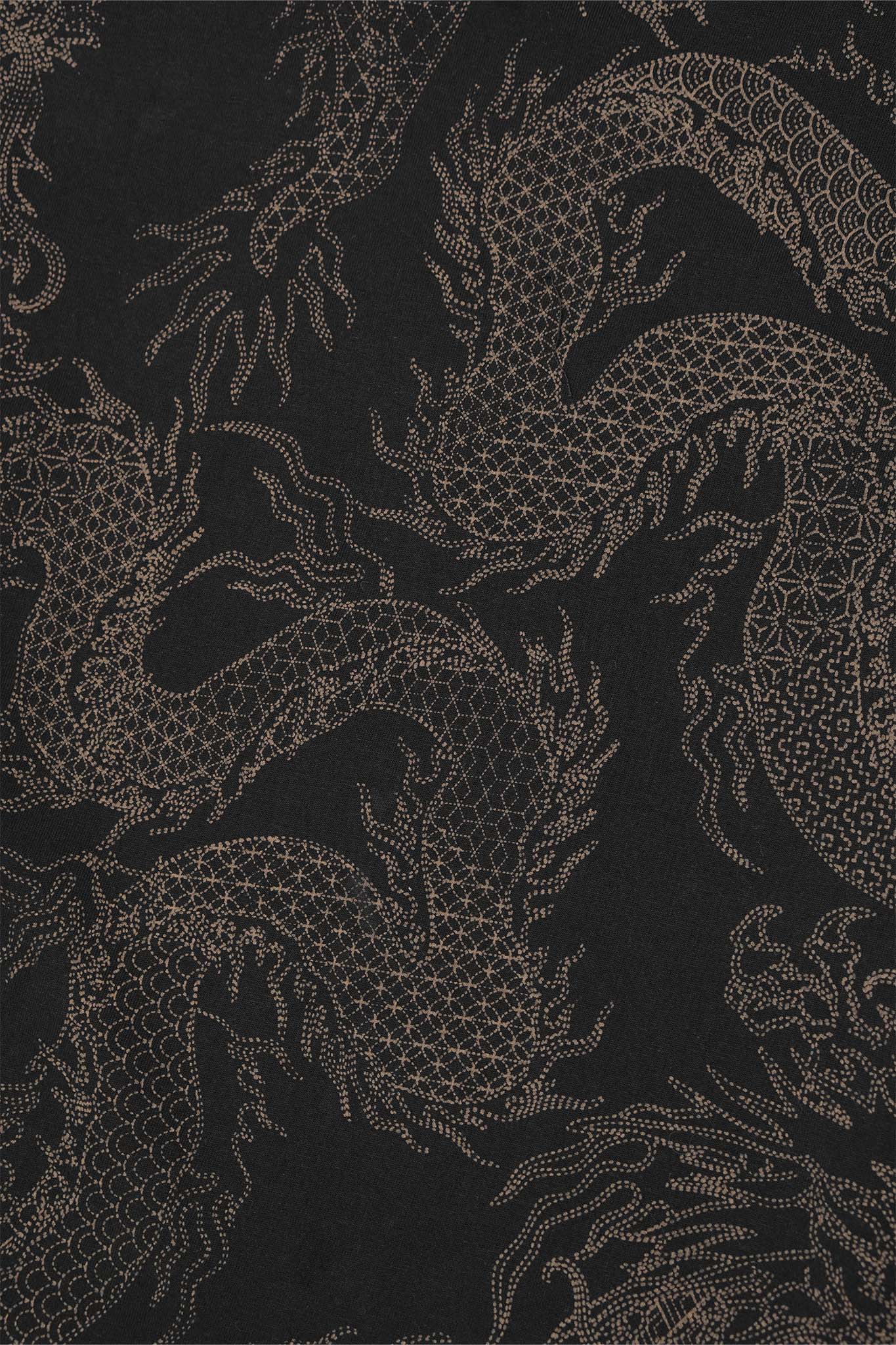 "YEAR OF THE DRAGON" BOX TEE IN CAVIAR