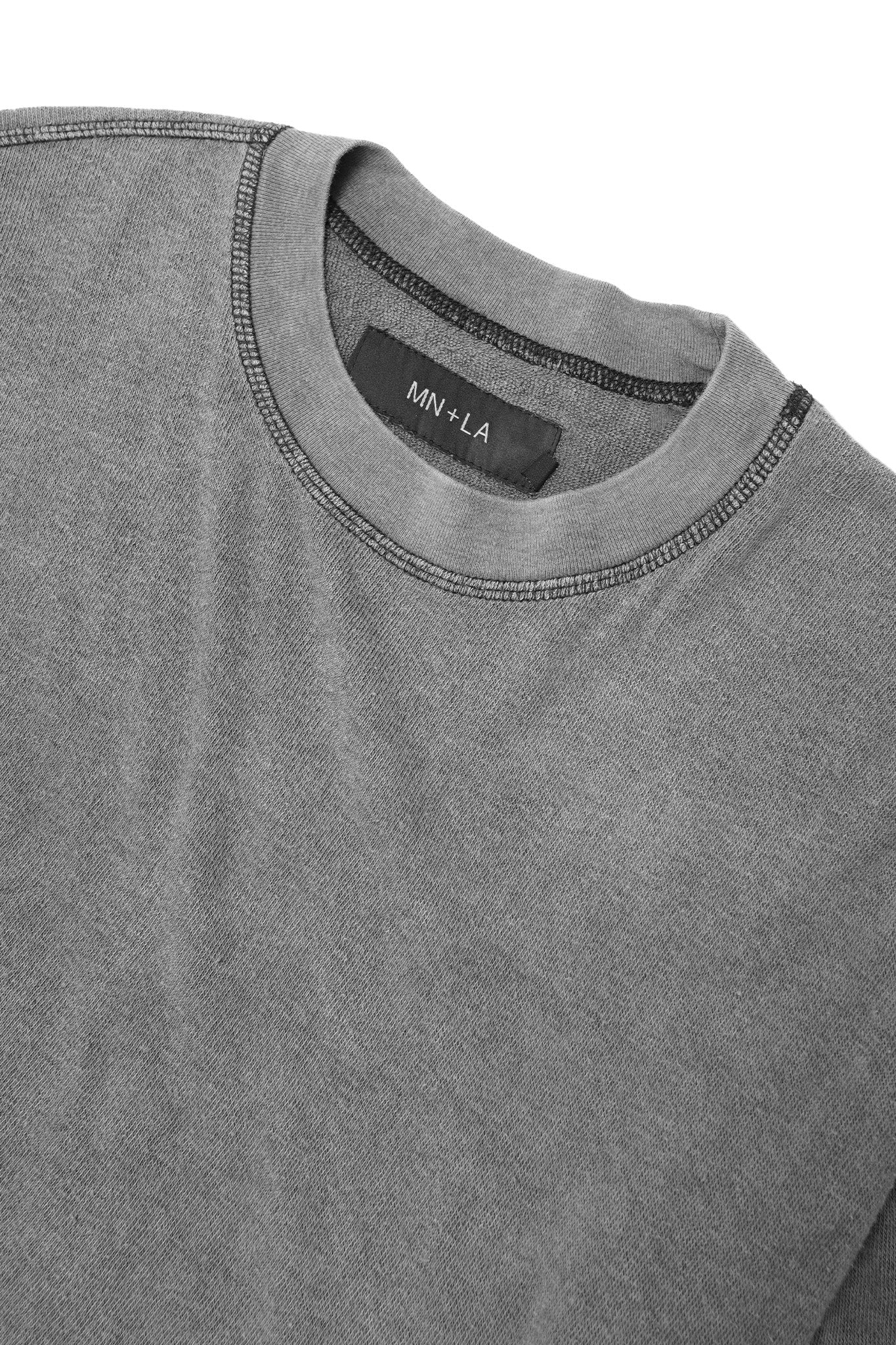 CUTOFF BOX TEE IN STONE GREY