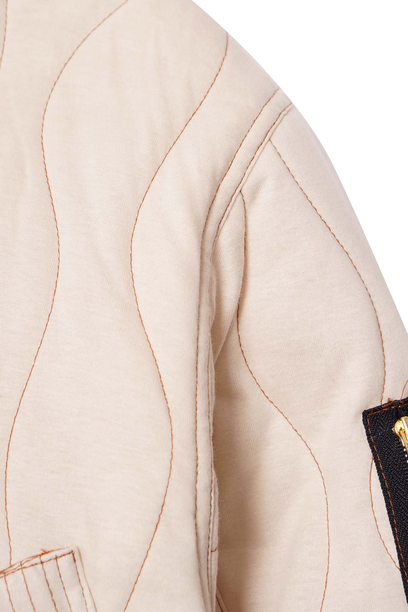 "FLOW" BOMBER JACKET IN CLOUD