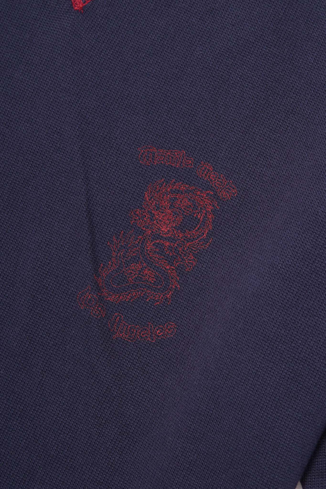 "YEAR OF THE DRAGON" MILITIA BOX TEE IN NAVY