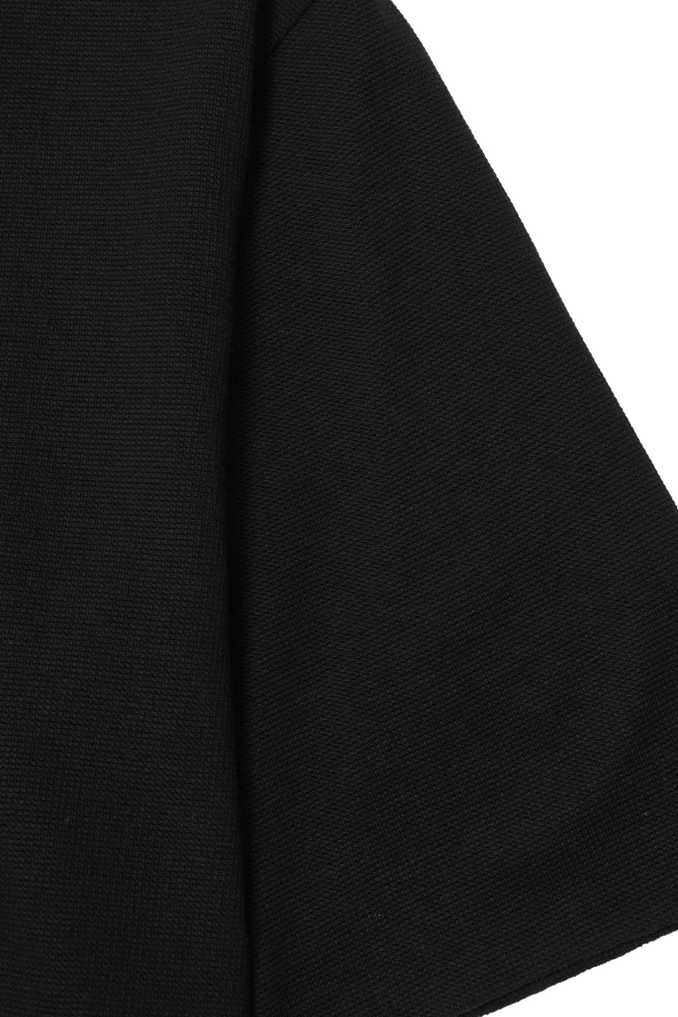 WAFFLE WEAVE CHOP CHOP TEE IN ANTHRACITE