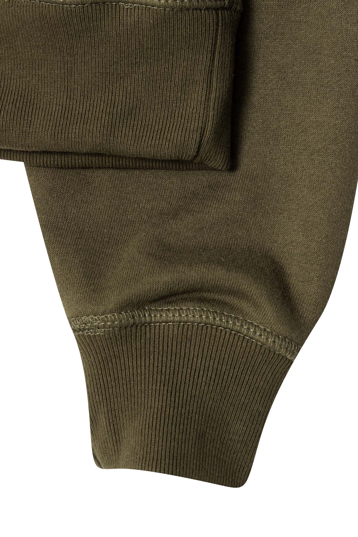 DECONSTRUCTED HOODIE IN OLIVE