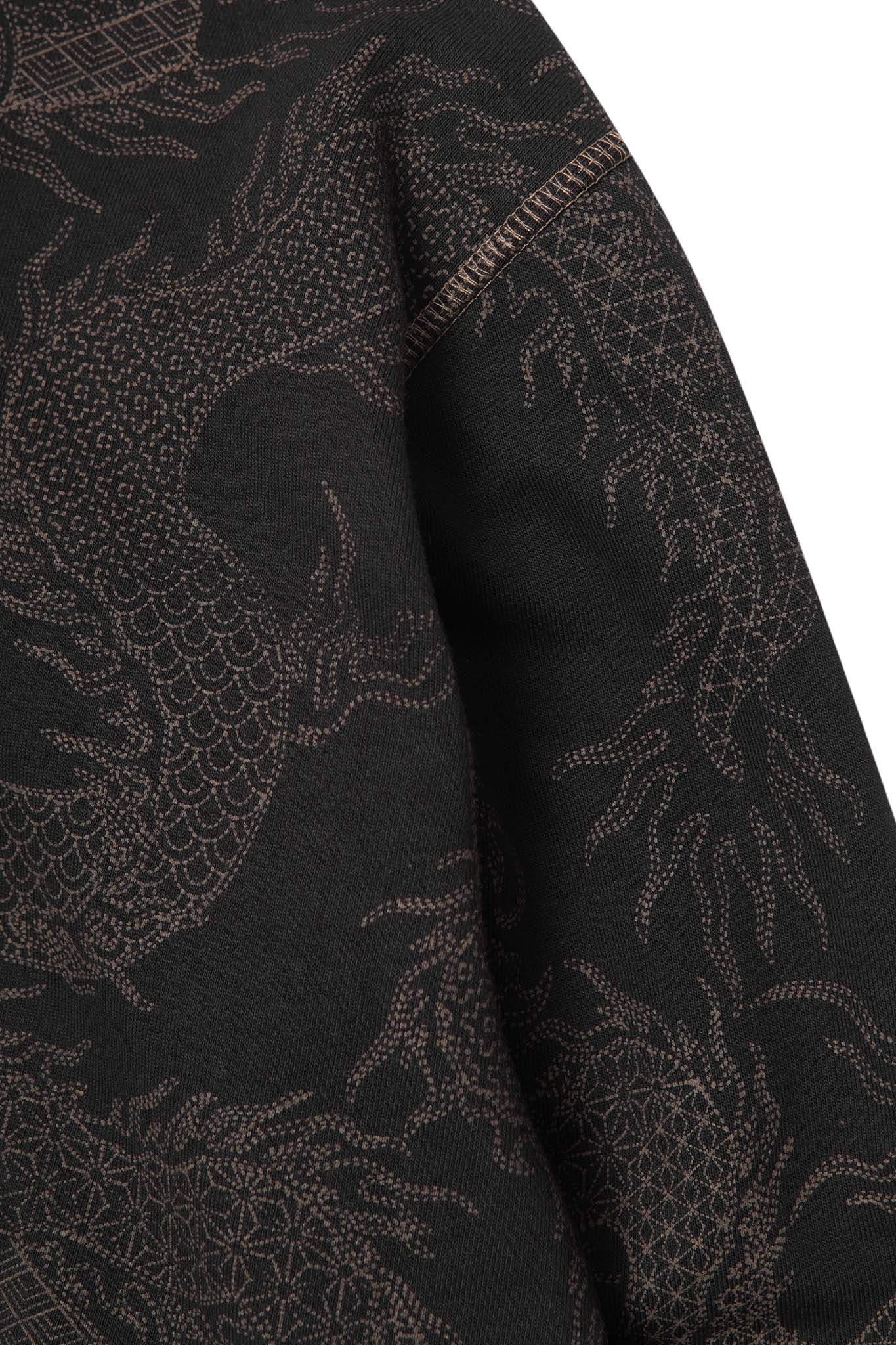 "YEAR OF THE DRAGON" HOODIE IN CAVIAR