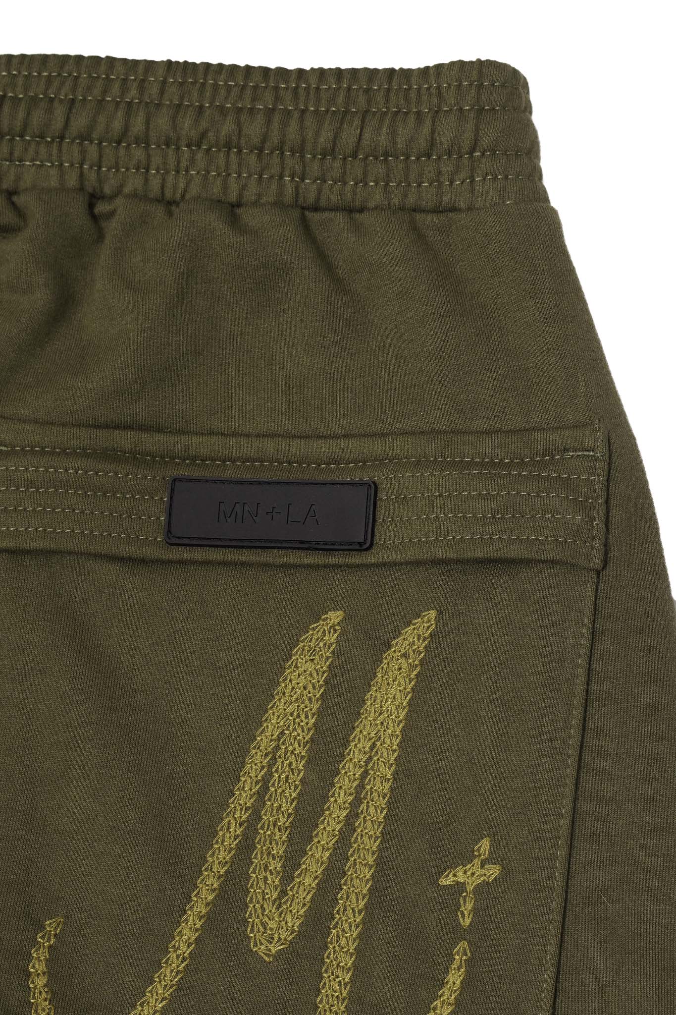 M+ BOOTCUT PANTS IN OLIVE
