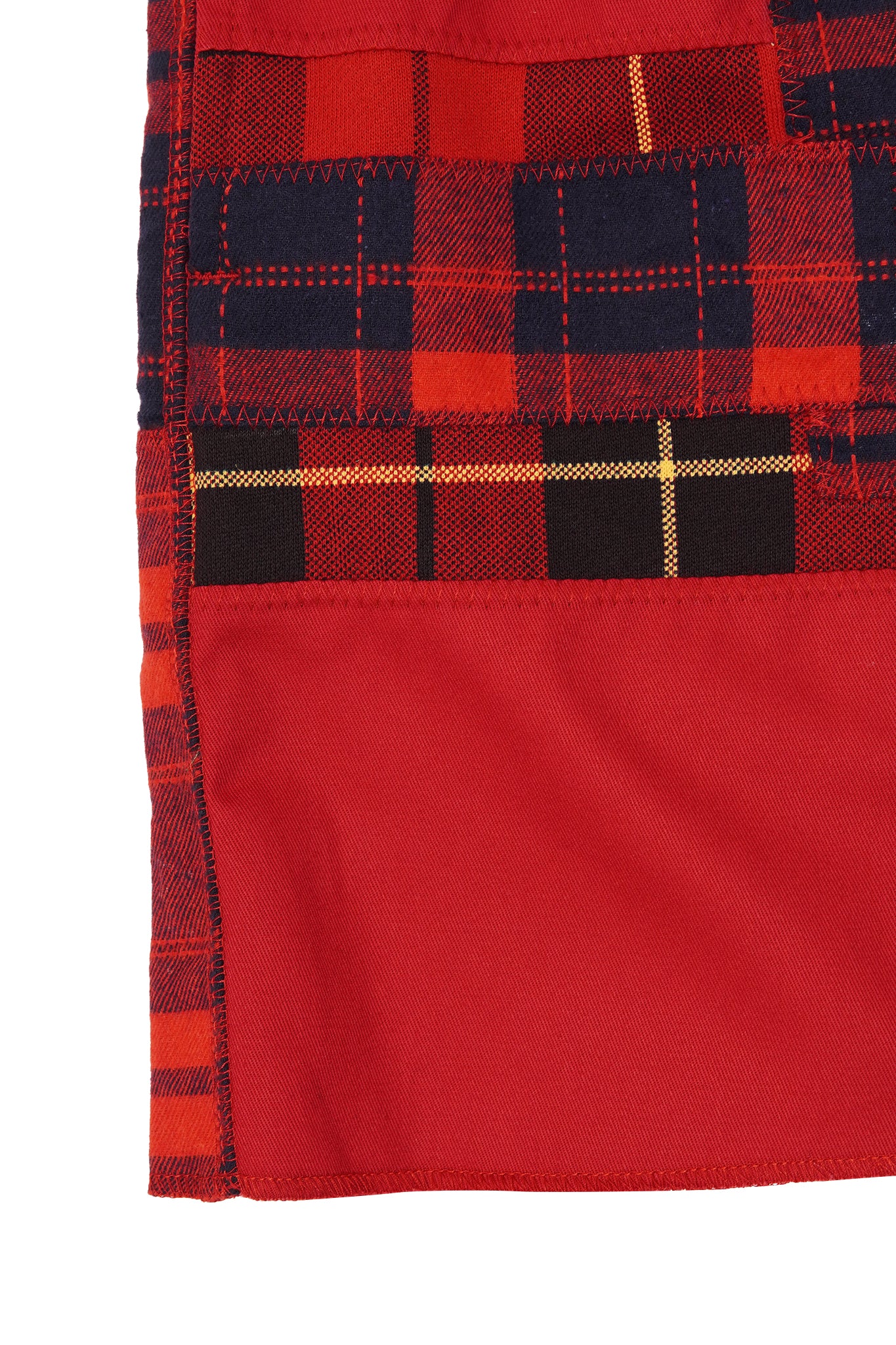 "CARMINE PLAID" LOUNGE SHORTS