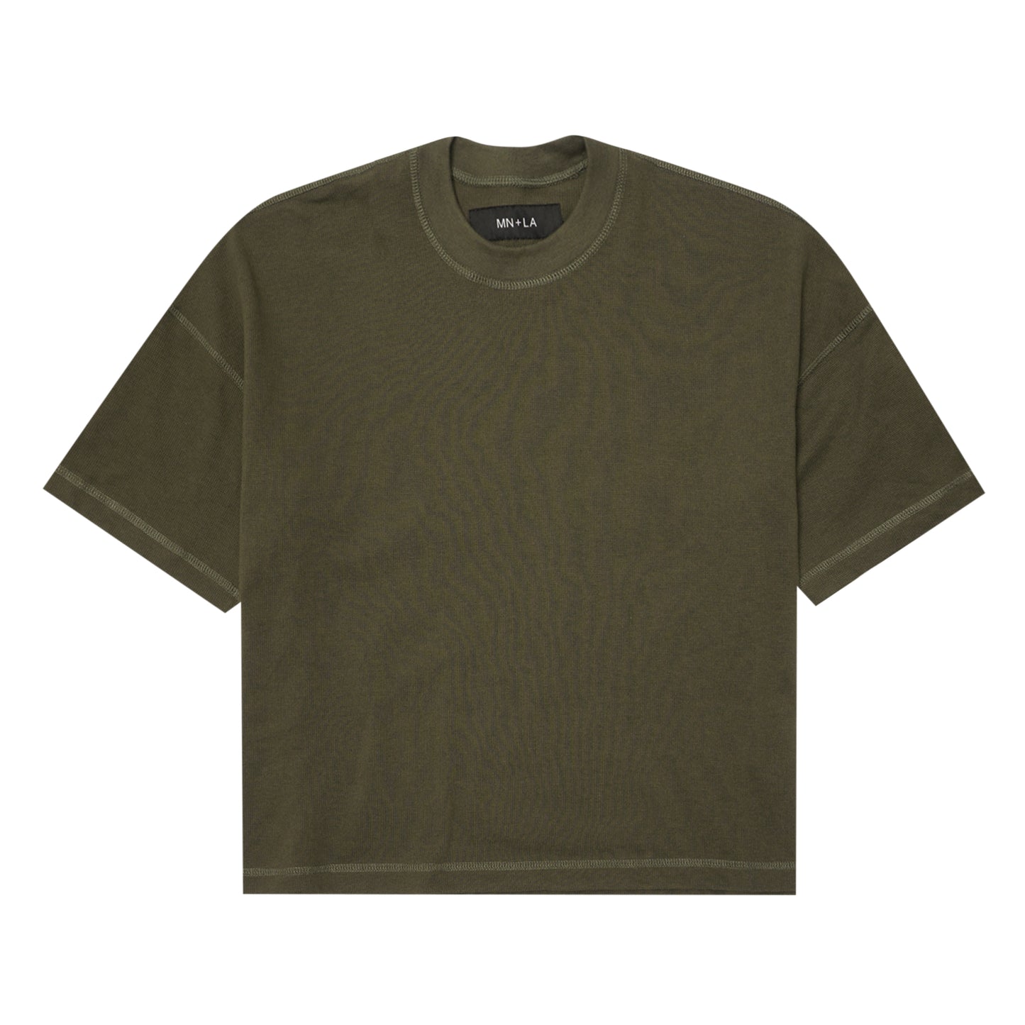 WAFFLE WEAVE VAST TEE IN OLIVE
