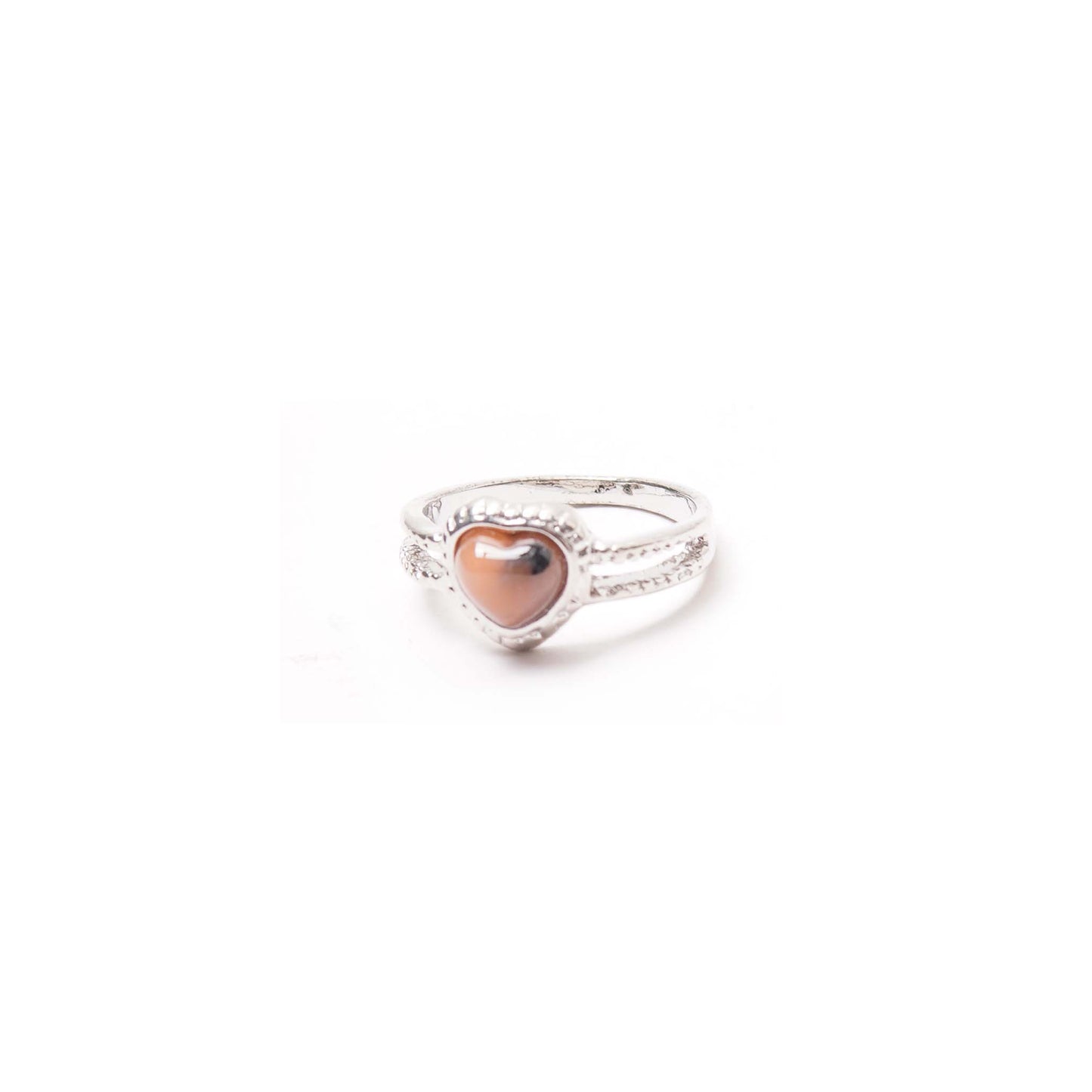 LOVE RING IN TIGER'S EYE