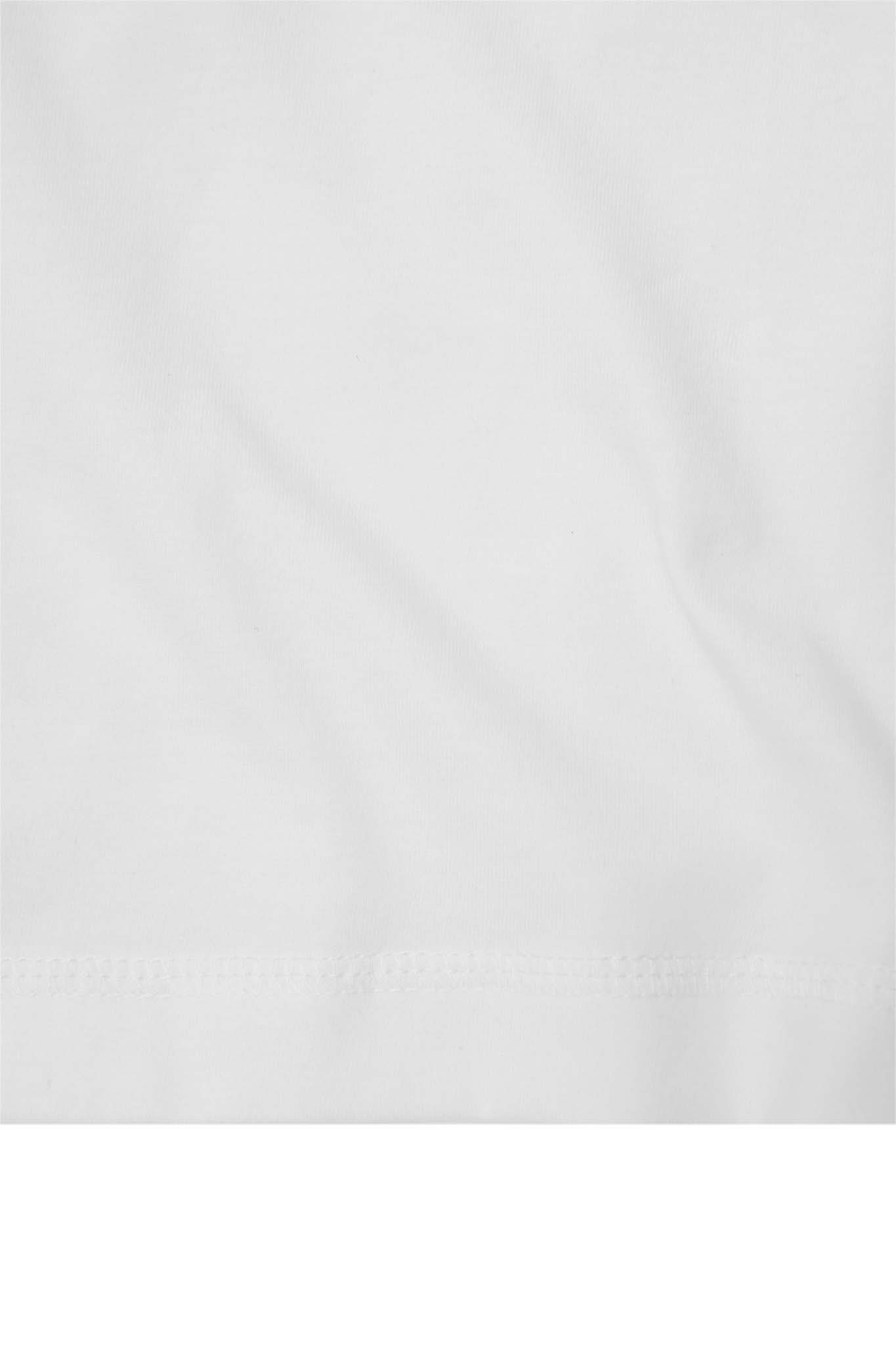 M'$ PAISLEY PATCHWORK MILITIA MOCK NECK TEE IN WHITE