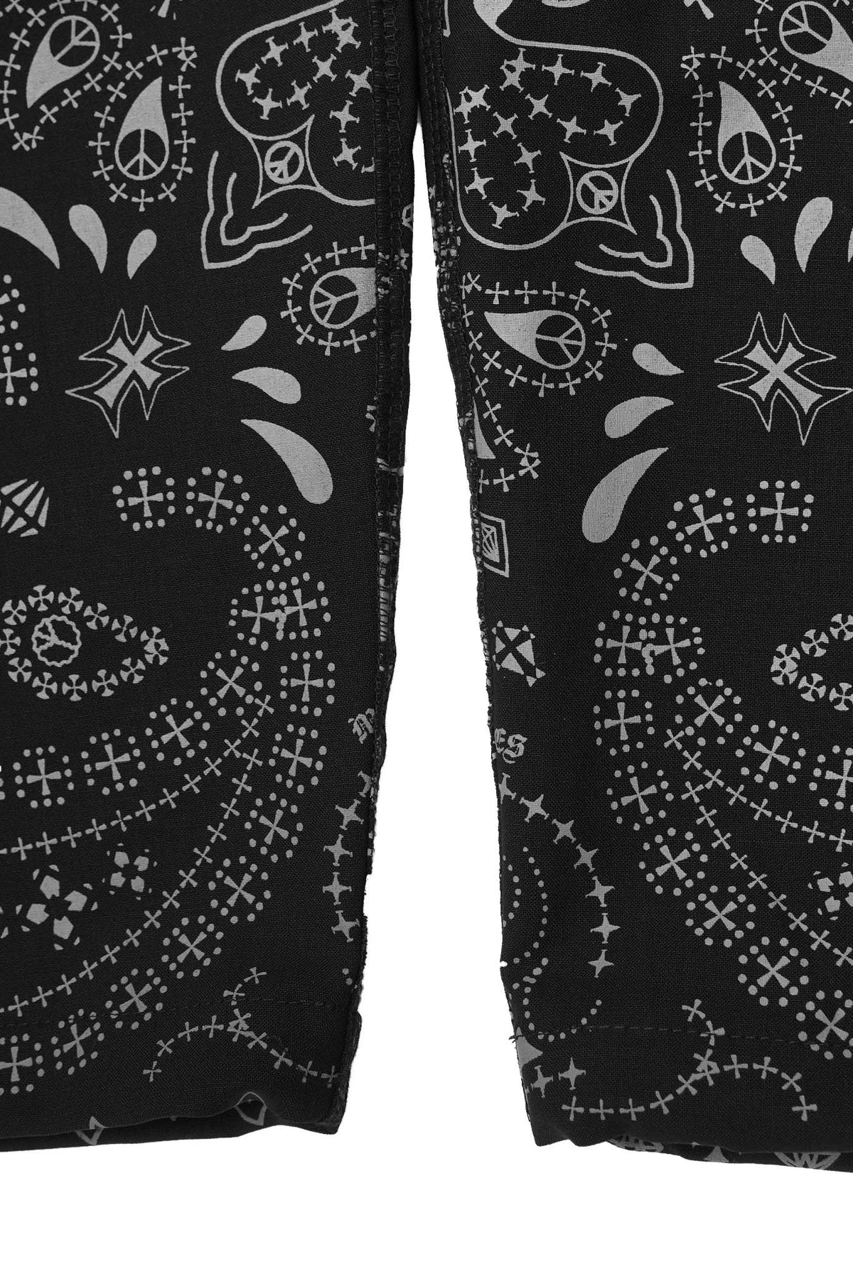 "PEACE PAISLEY" PHAT PANTS IN RAVEN