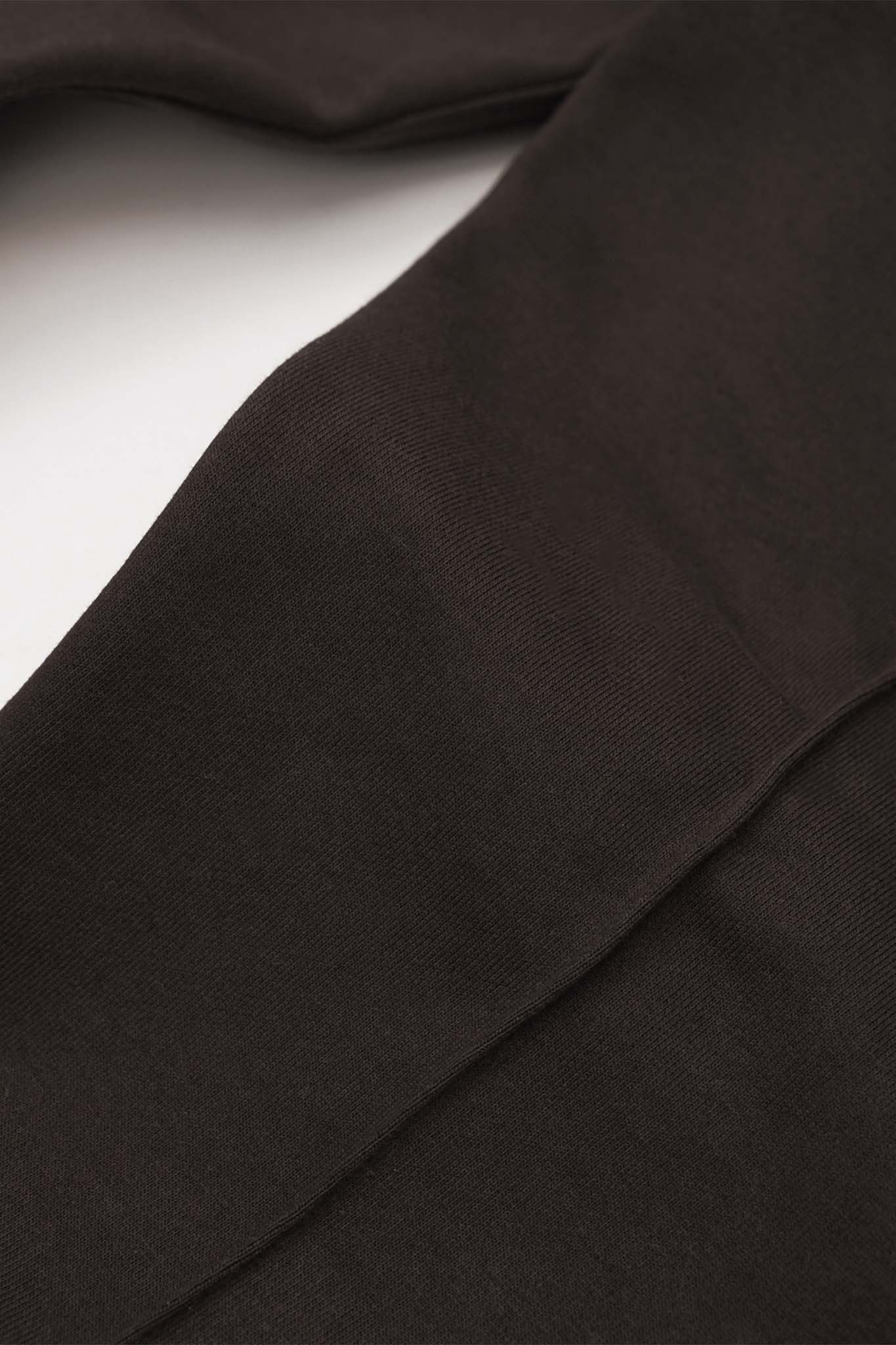 FRENCH TERRY PLEATED LOUNGE PANTS IN WOOD