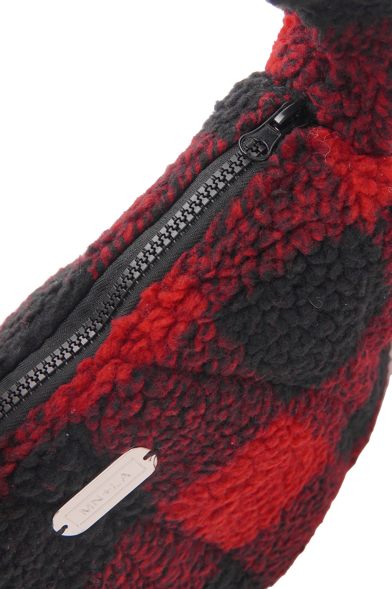 CLOUD BAG IN CARMINE PLAID