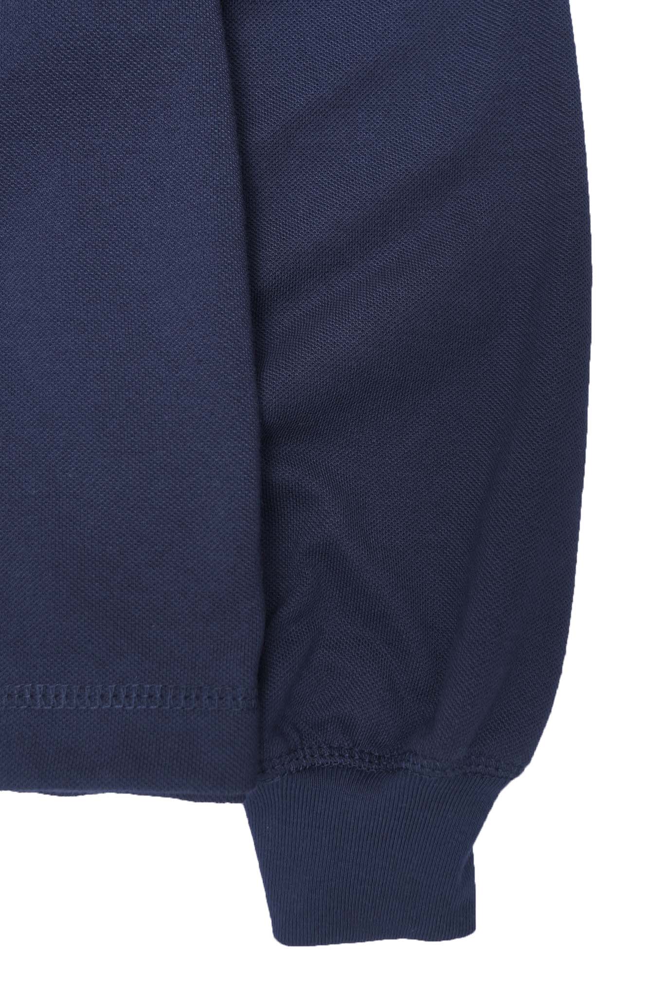 "CLUB" L/S POLO SHIRT IN NAVY