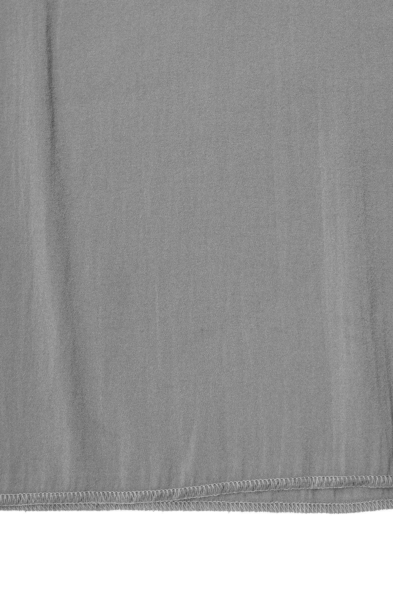 MANDARIN SHIRT IN IRON GREY