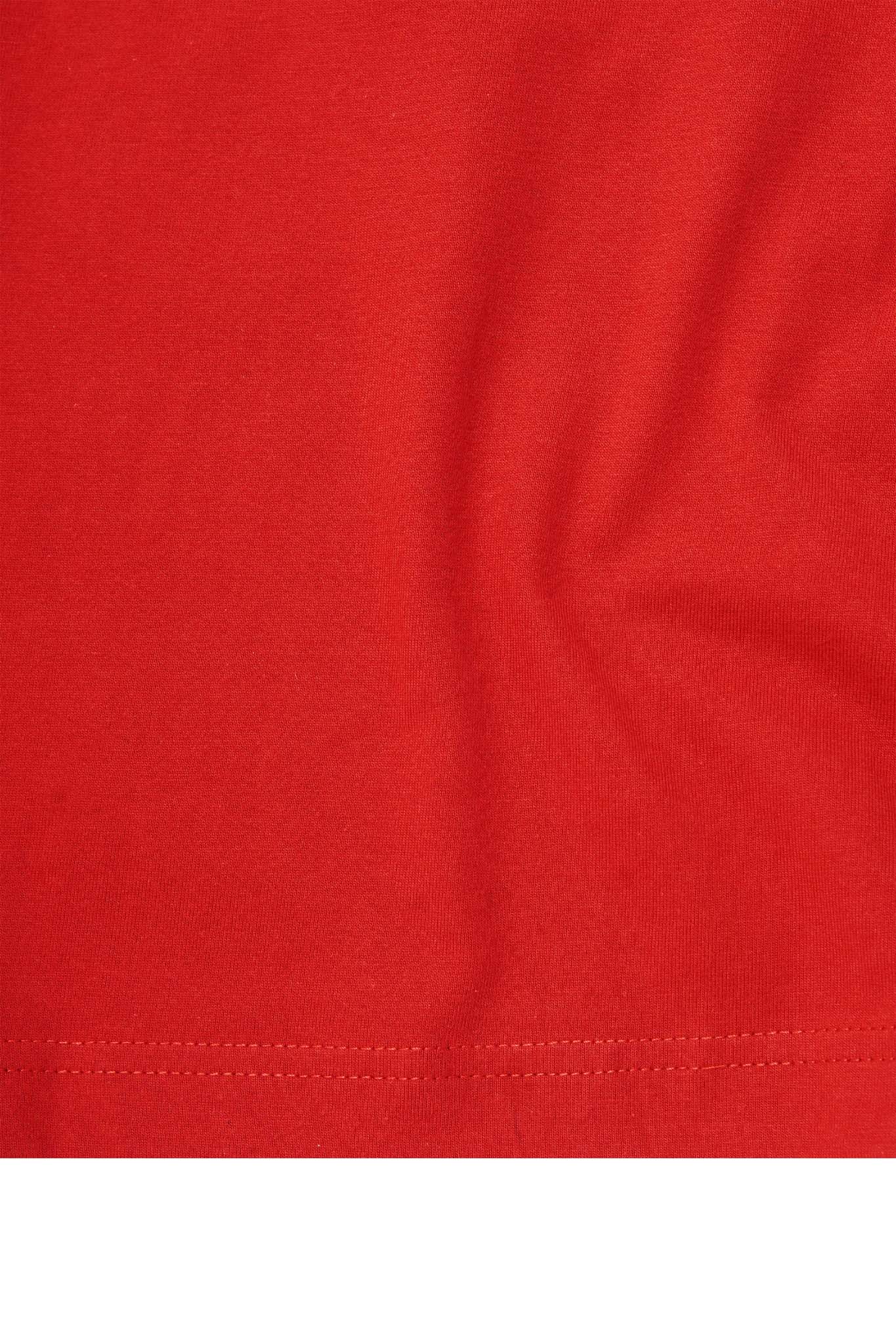 "OUTDOOR EXPLORATION" MULTI LOGO TEE IN RARRI RED