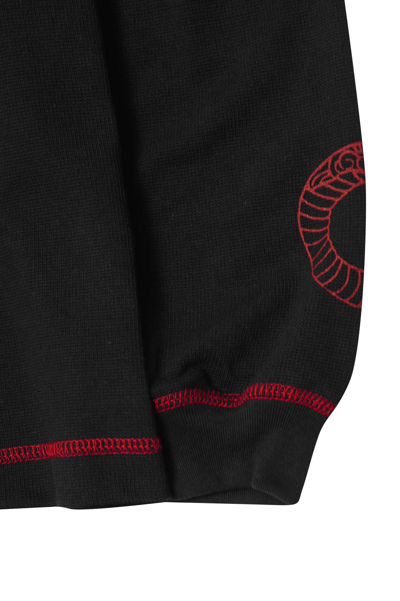 "YEAR OF THE SNAKE" MILITIA LONGSLEEVE TEE IN ANTHRACITE