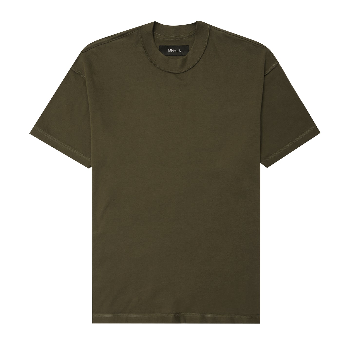 INSIDE OUT BOX TEE IN OLIVE