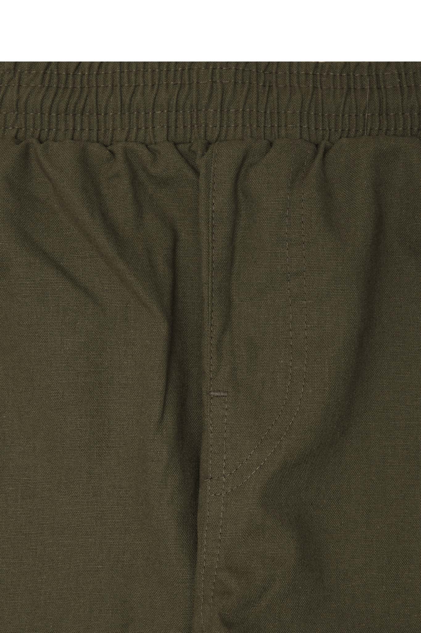 LINEN LOUNGE PANTS V2 IN OLIVE