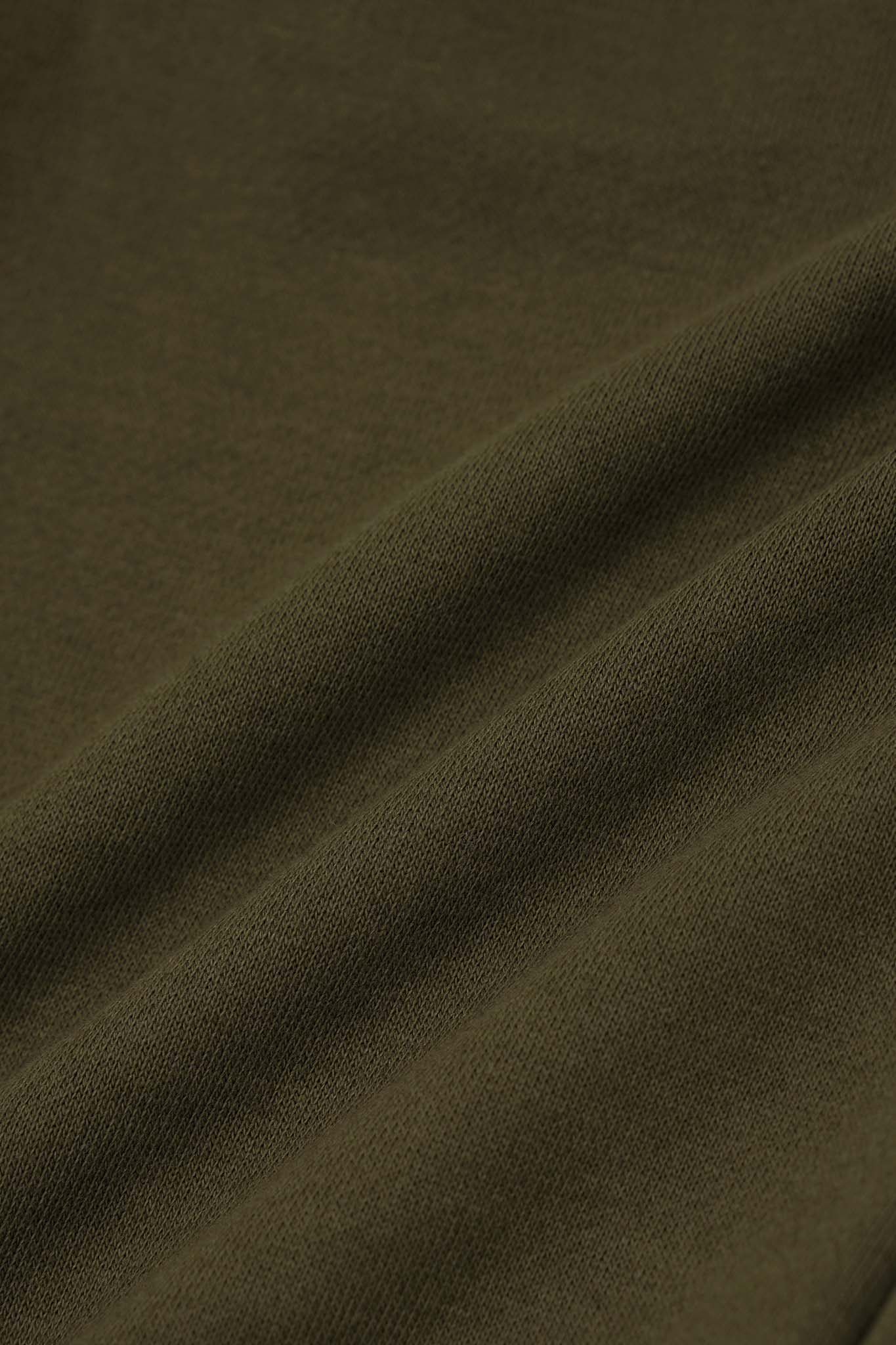 FRENCH TERRY RAW FINISH BOOTCUT PANTS IN OLIVE