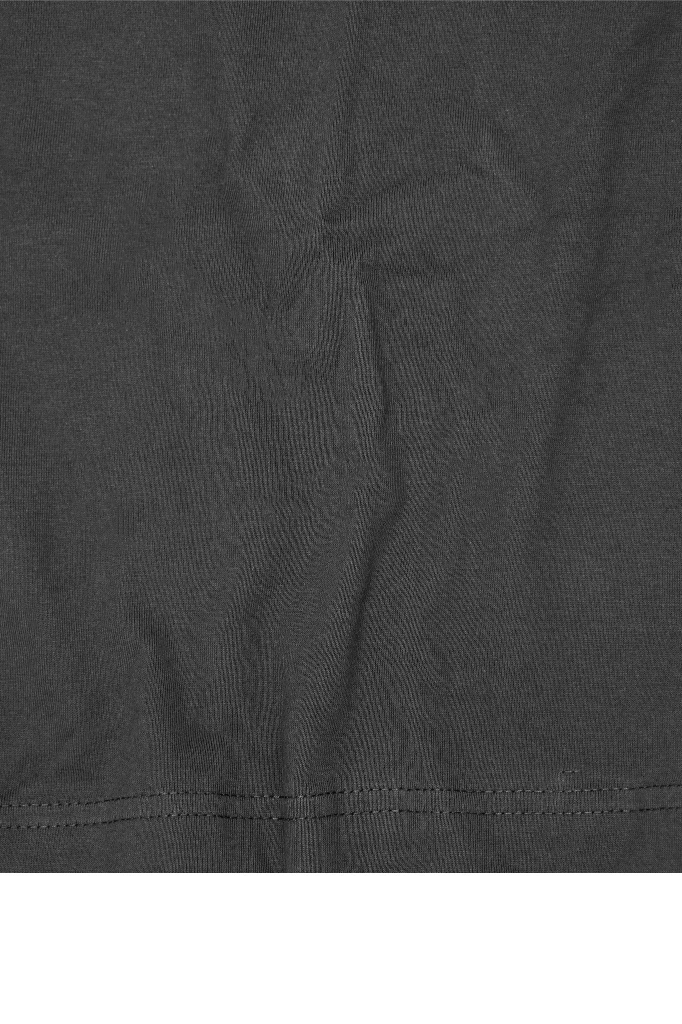 MOCK NECK TEE IN CHARCOAL GREY