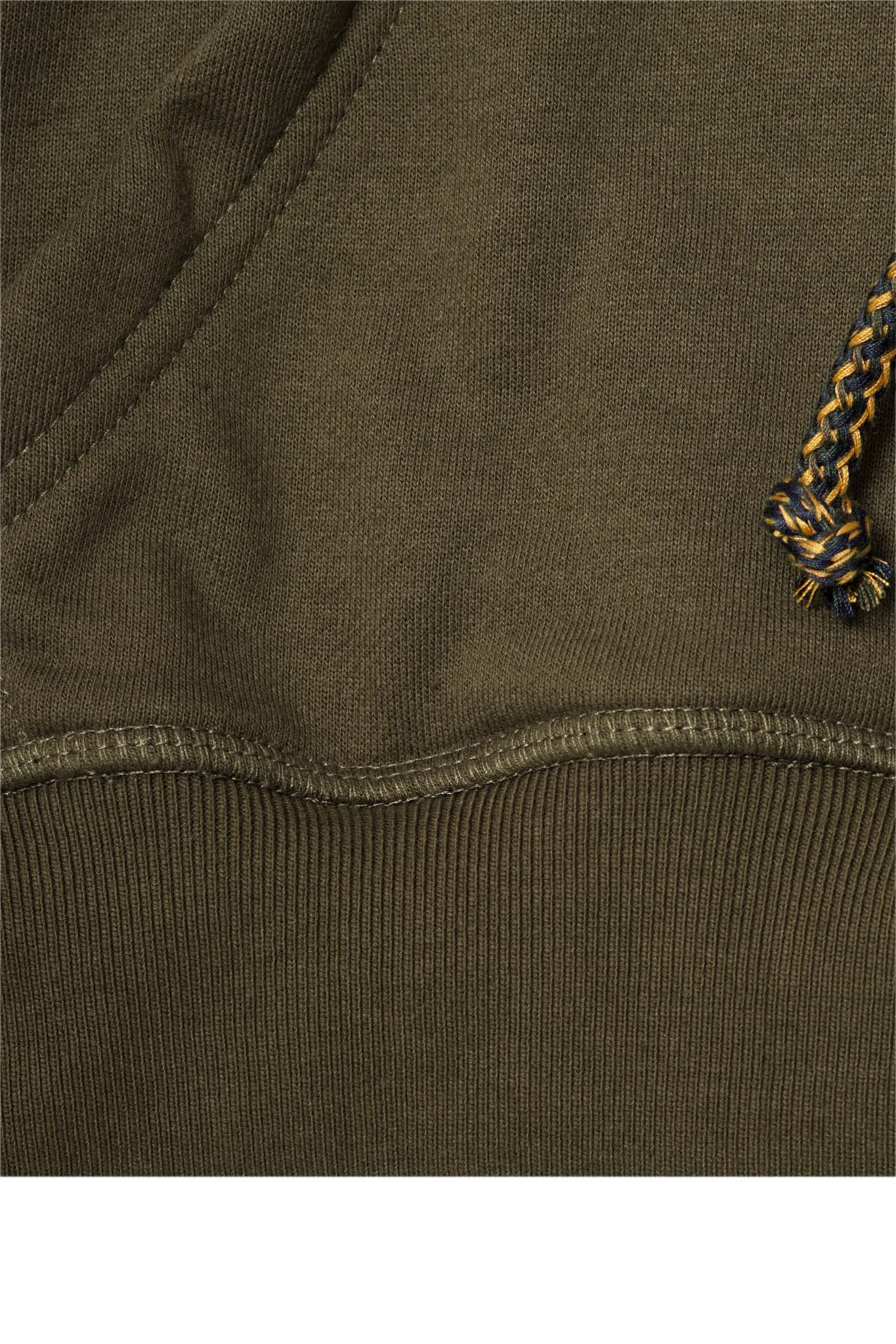 DECONSTRUCTED HOODIE IN OLIVE