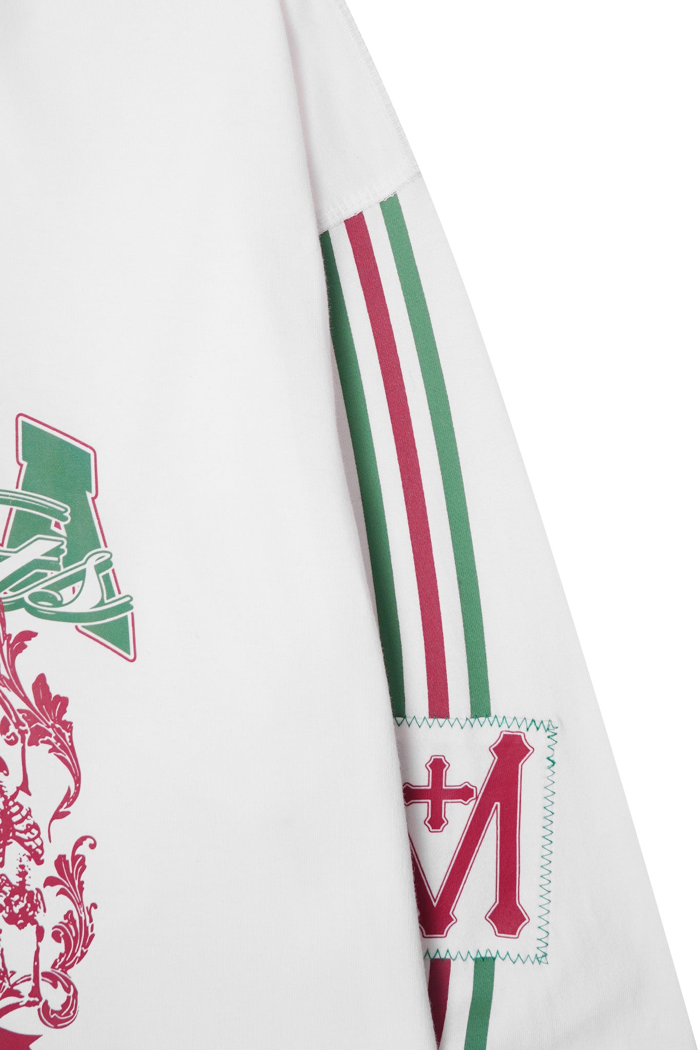 "FAST LANE" LONGSLEEVE TEE IN WHITE