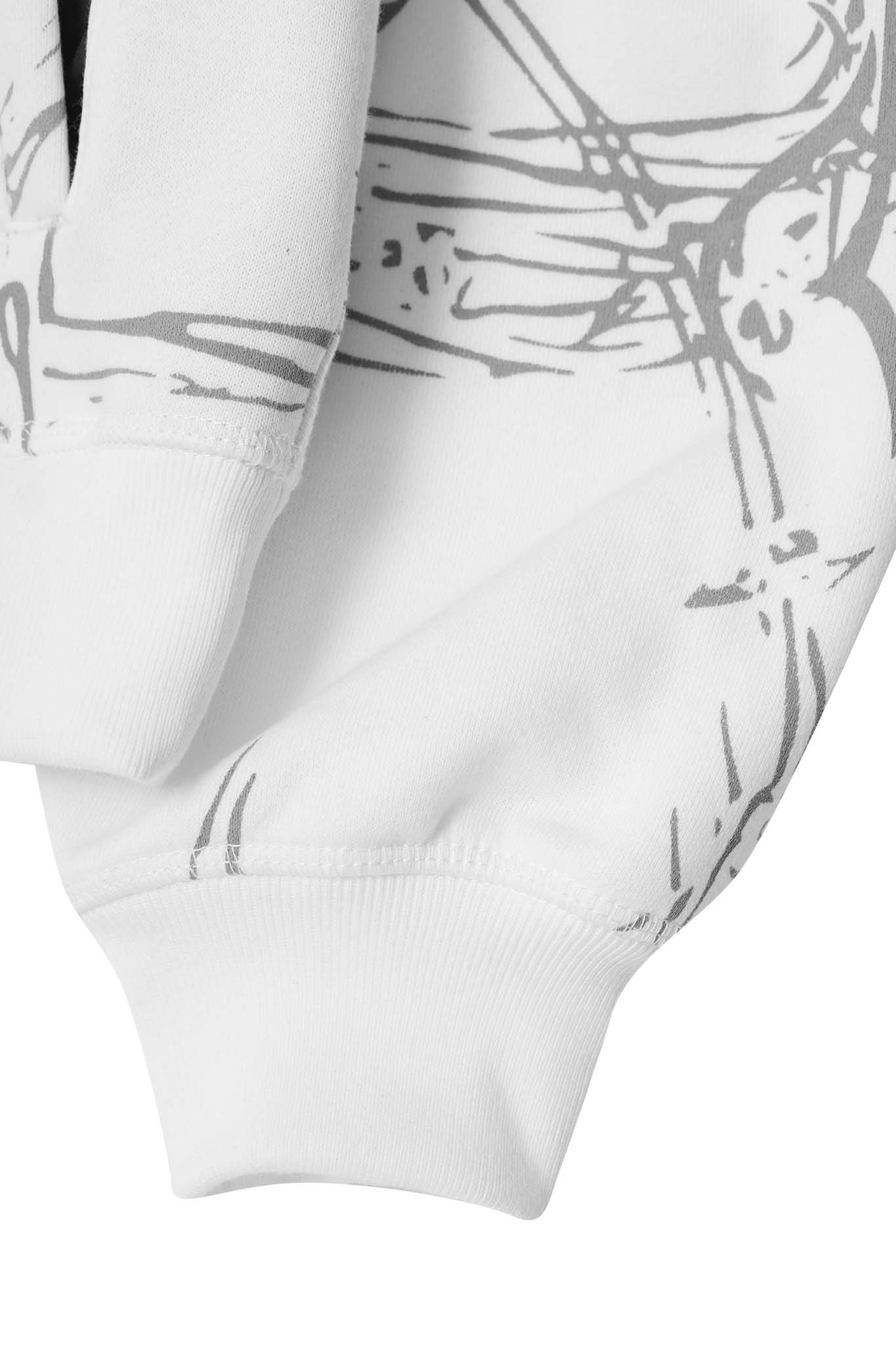 "WIRE WORK" HOODIE IN ARCTIC
