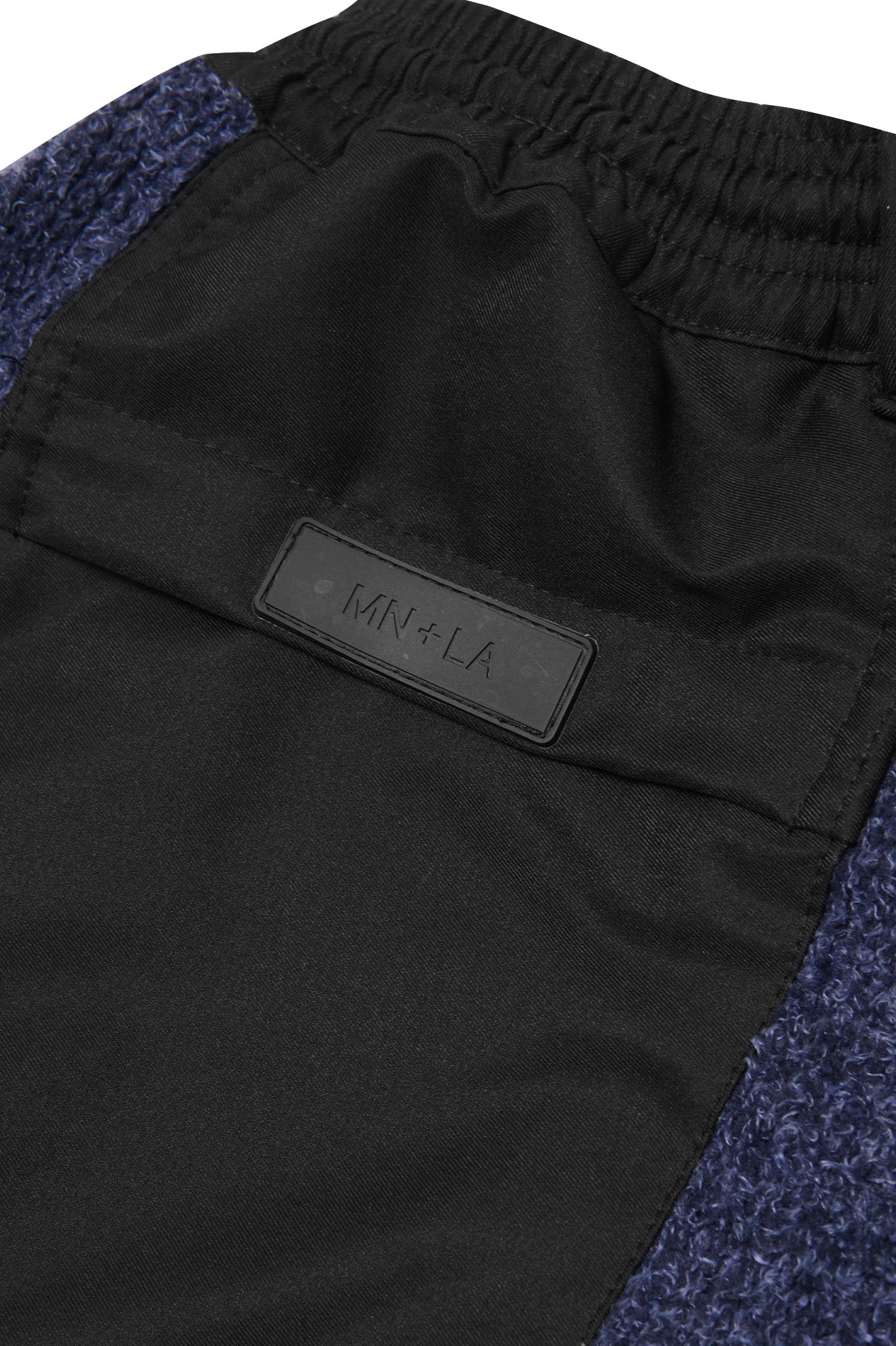 PLEATED ULTRA WIDE PANTS IN STEEL BLUE