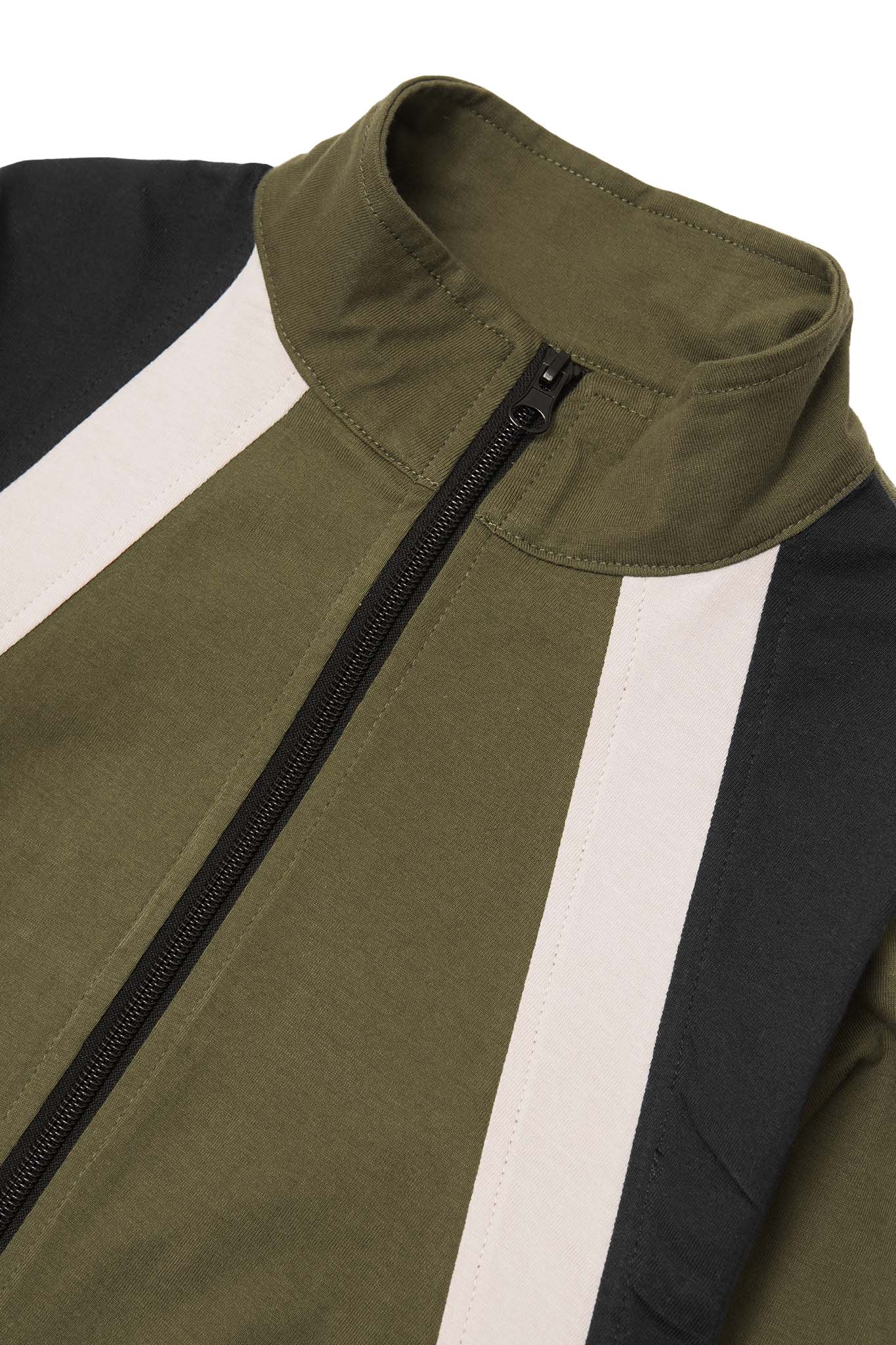 "NEEDLEWORK" LITTLE HUMAN™ JACKET IN OLIVE