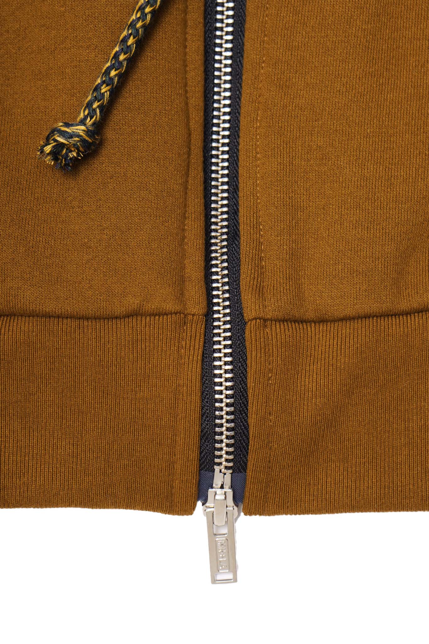 CROSS FORGED ZIP HOODIE IN RUST