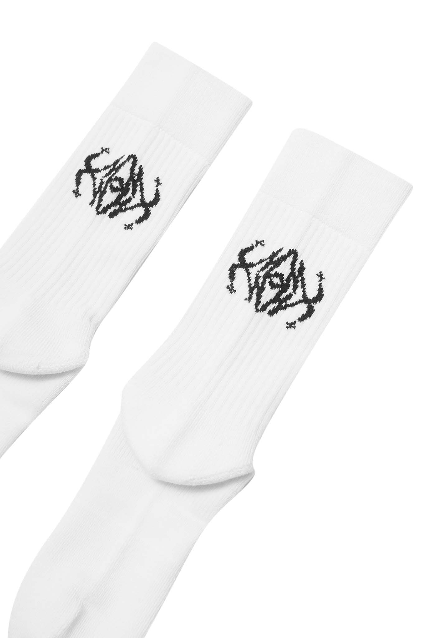 "COLLIDE" SOCKS IN WHITE