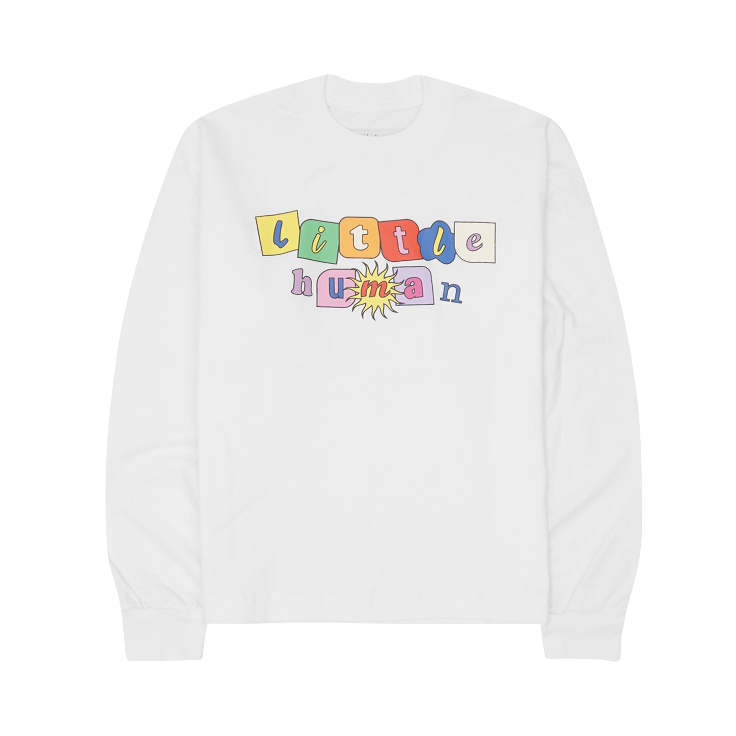 "SUN IS OUT" LITTLE HUMAN™ LONGSLEEVE TEE IN WHITE