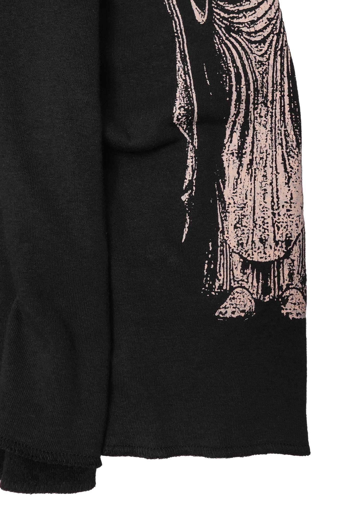 "THE ENLIGHTENED ONE" LONGSLEEVE TEE IN CAVIAR
