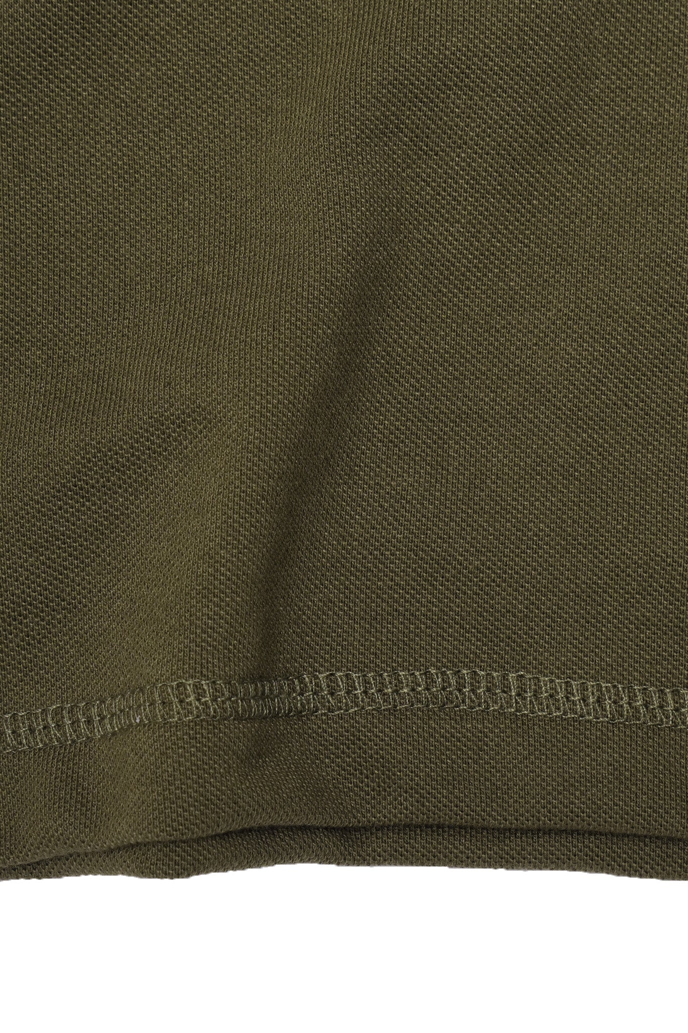 PIQUE MILITIA LONGSLEEVE TEE IN OLIVE