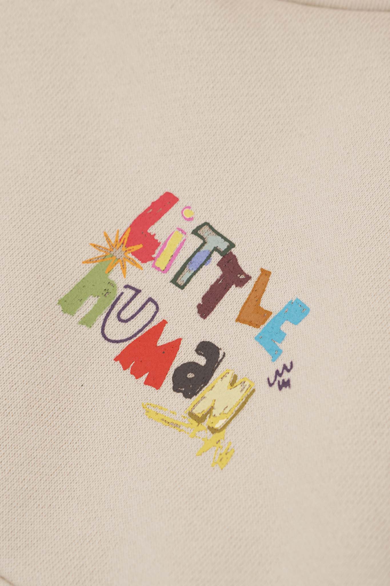 "CRAYONS" LITTLE HUMAN™ HOODIE IN OAT