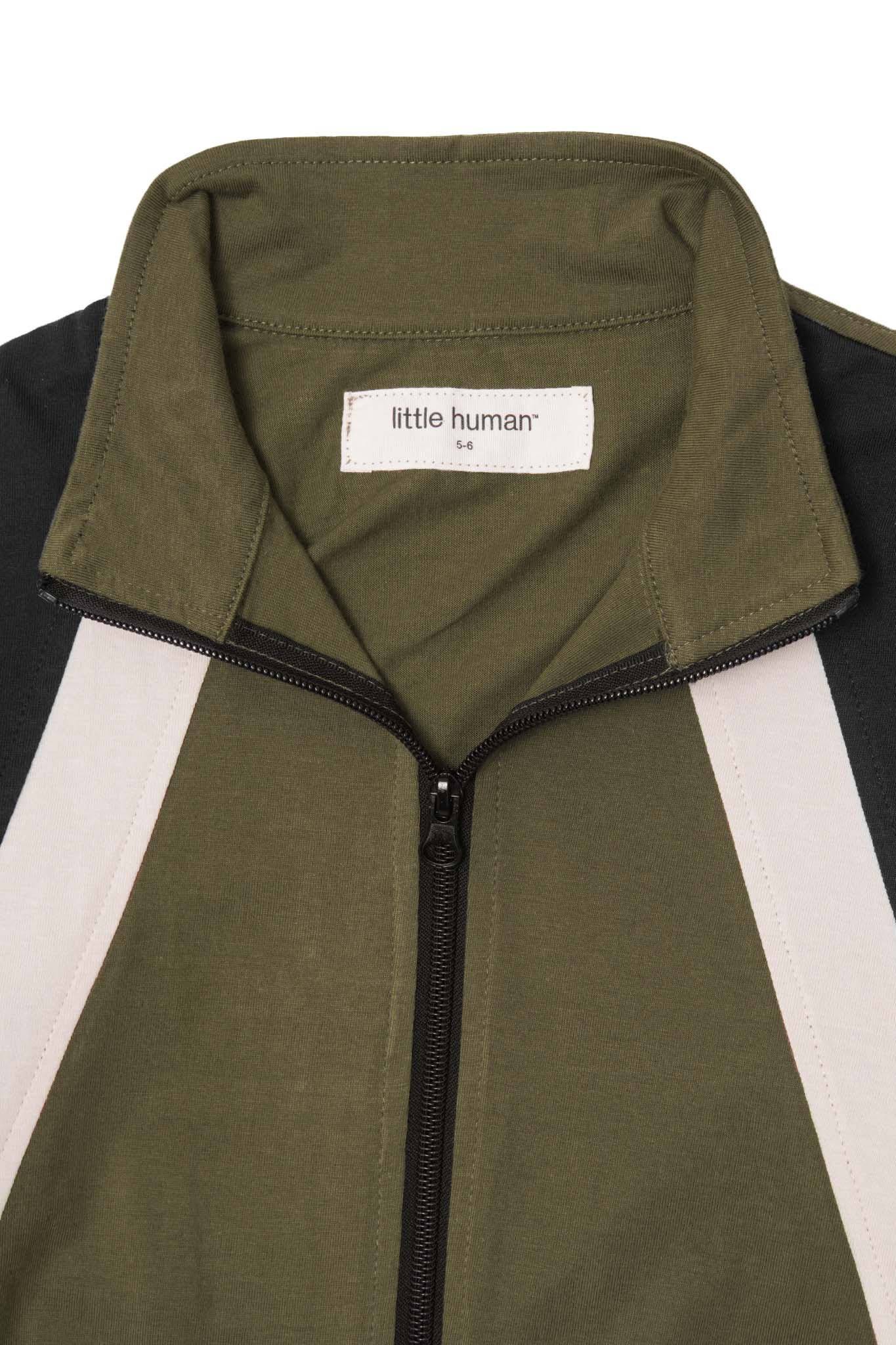 "NEEDLEWORK" LITTLE HUMAN™ JACKET IN OLIVE
