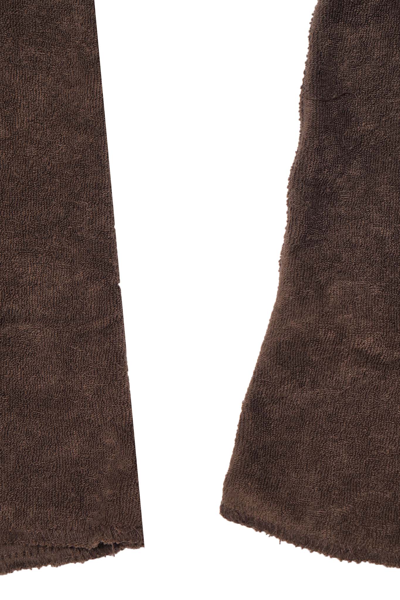M+ TOWEL BOOTCUT PANTS IN WOOD