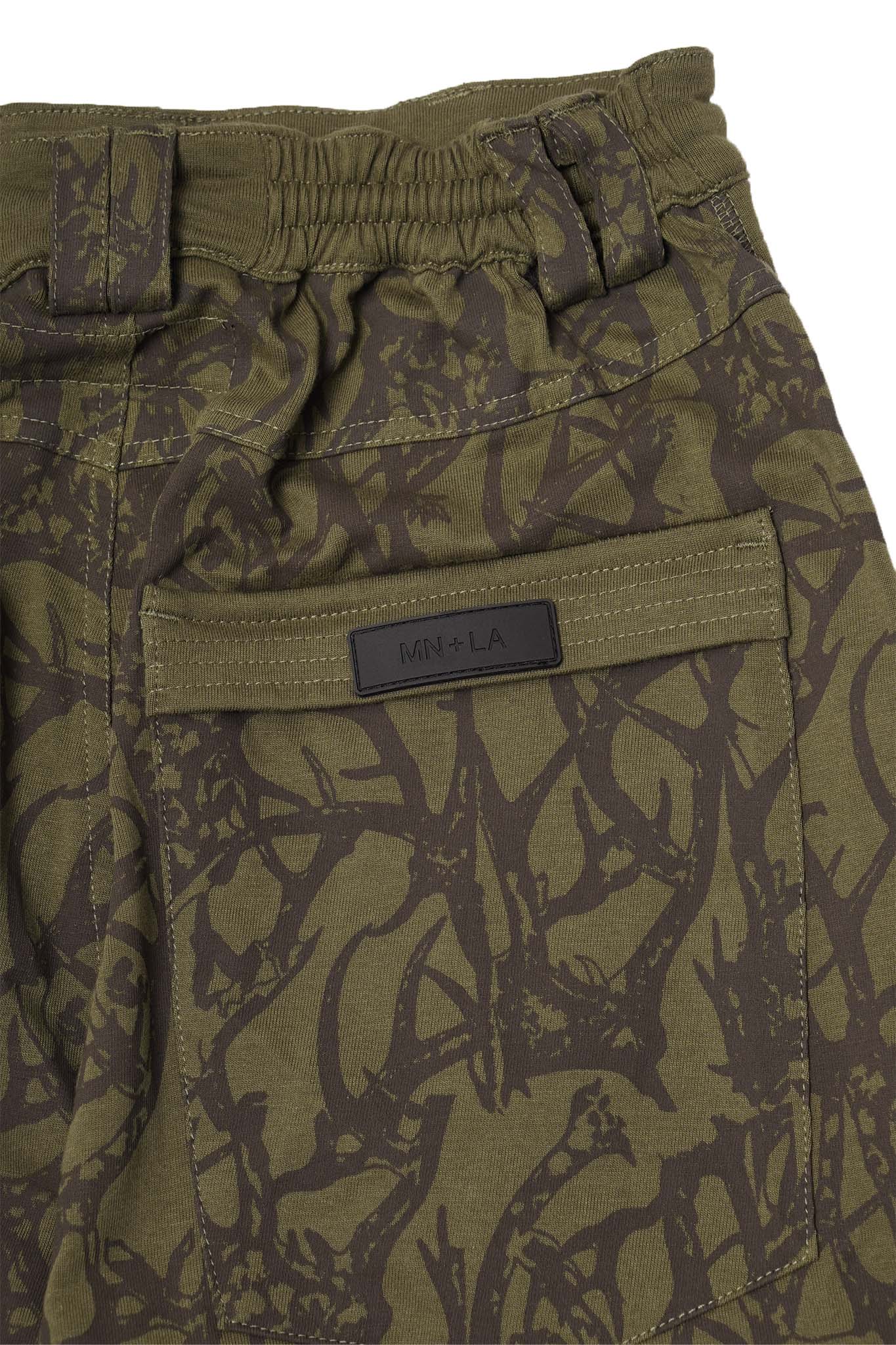 "VINES AND THORNS" OVERPOCKET PHAT PANTS IN OLIVE