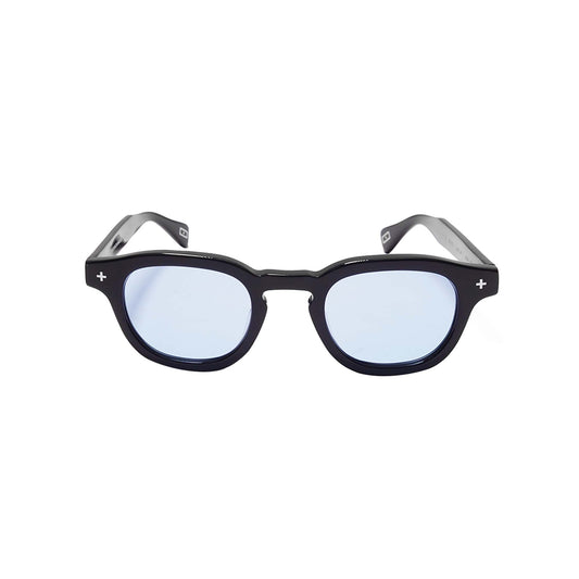 "SURYA UV01 SLIM" PIANO BLACK + AZZURRO BLUE TINTS