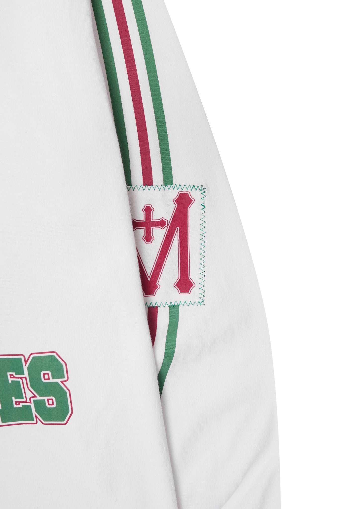 "FAST LANE" LONGSLEEVE TEE IN WHITE