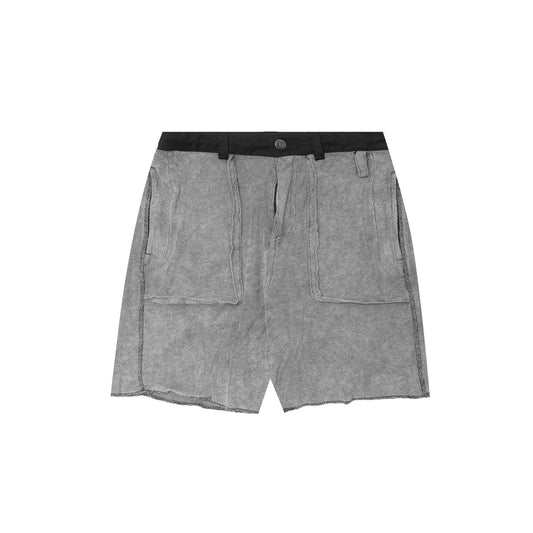 M+ OVERPOCKET TOWEL PHAT SHORTS IN CEMENT